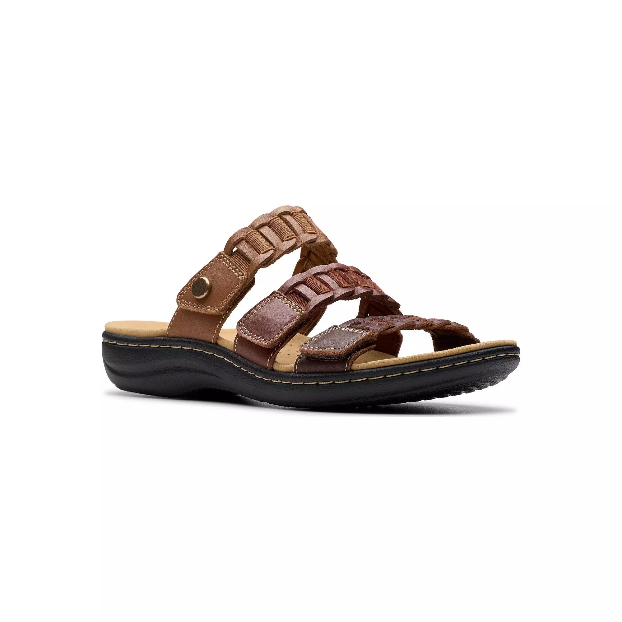Clarks® Laurieann Hope Women's Leather Slide Sandals,  Product Image