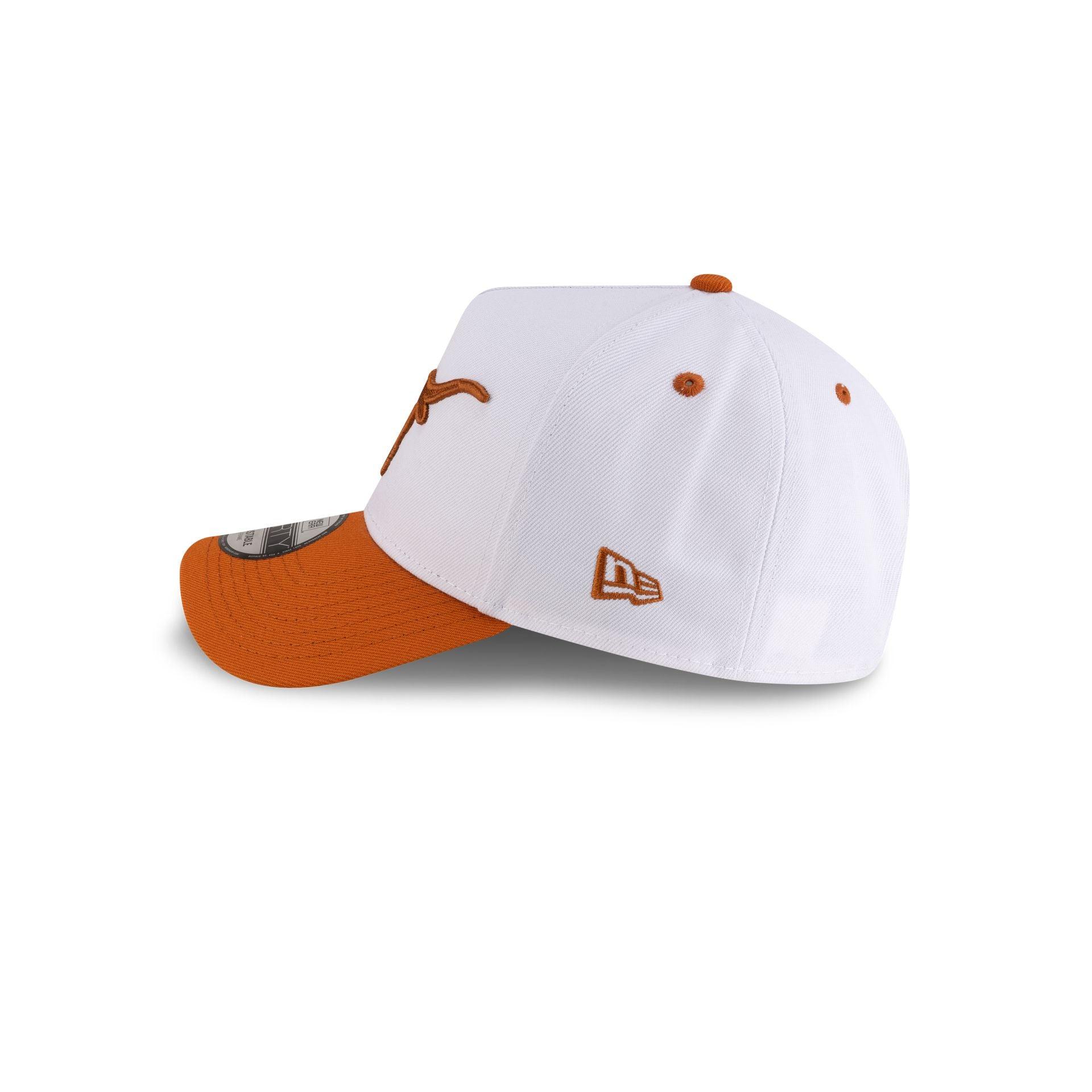 Texas Longhorns White 9FORTY A-Frame Snapback Hat Male Product Image