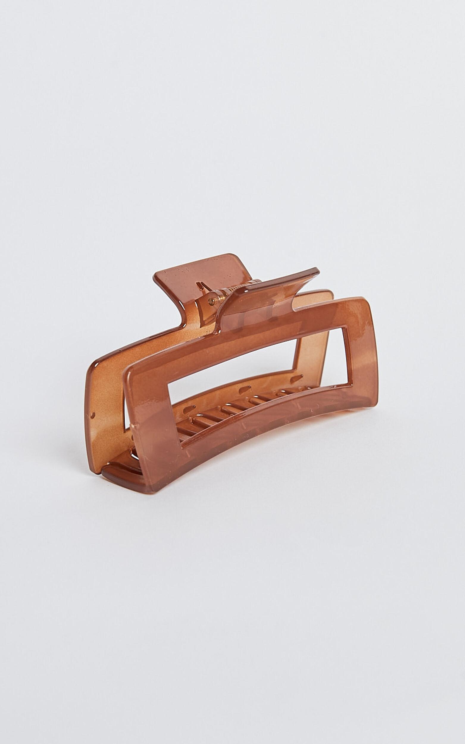 Ayah Hair Clip - Rectangle Large Hair Clip in Tort Product Image