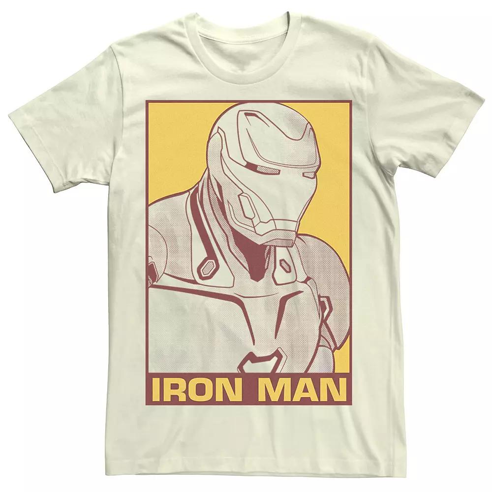 Men's Marvel Pop Iron Man Short Sleeve Graphic Tee,  Product Image