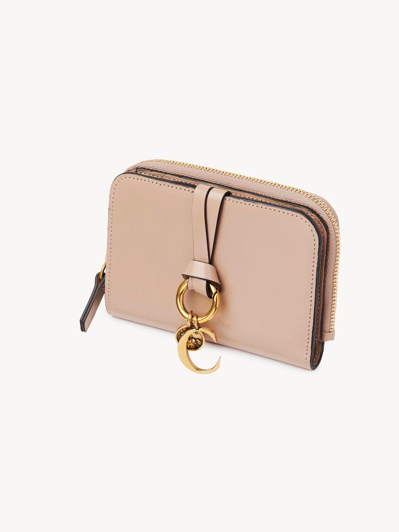 Alphabet bifold wallet in shiny leather Product Image