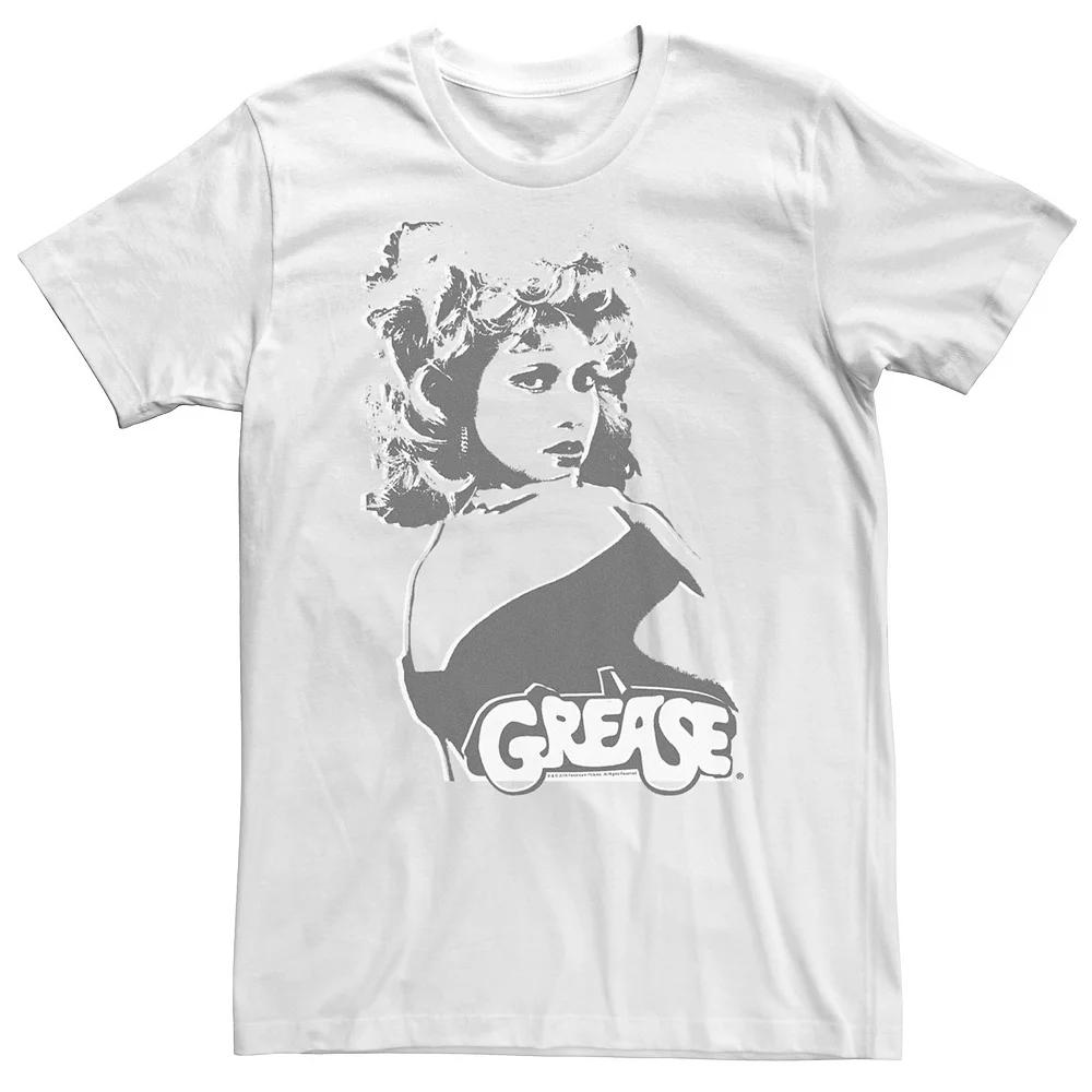 Big & Tall Grease Sandy Poster Graphic Tee, Men's, Size: XXL Tall, White Product Image
