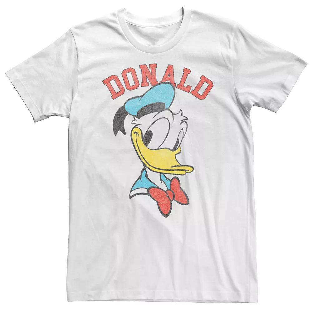 Big & Tall Disney Mickey & Friends Donald Duck Happy Big Face Tee, Men's,  Product Image