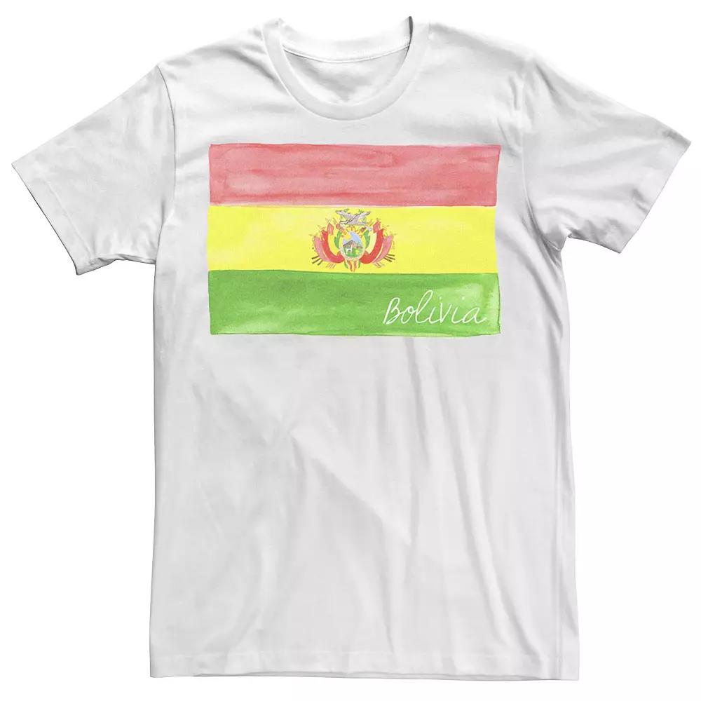 Men's HHM Bolivia Watercolor Flag Tee,  Product Image