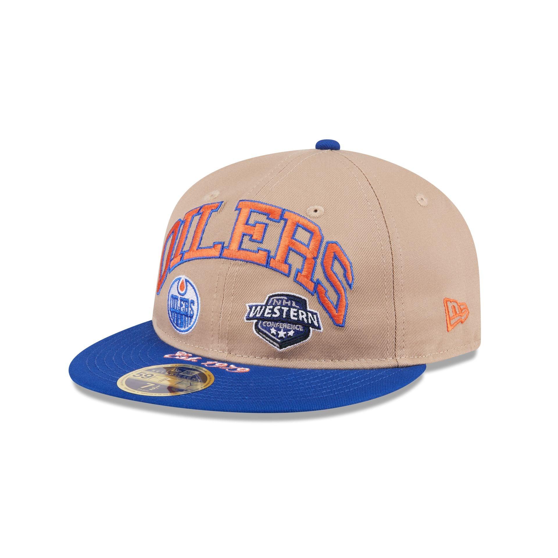 Edmonton Oilers Camel Retro Crown 59FIFTY Fitted Hat Male Product Image