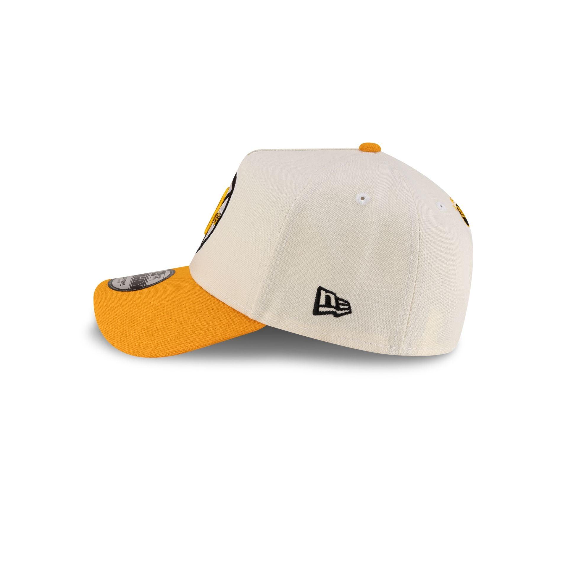 Boston Bruins Chrome White 9FORTY A-Frame Snapback Hat Male Product Image