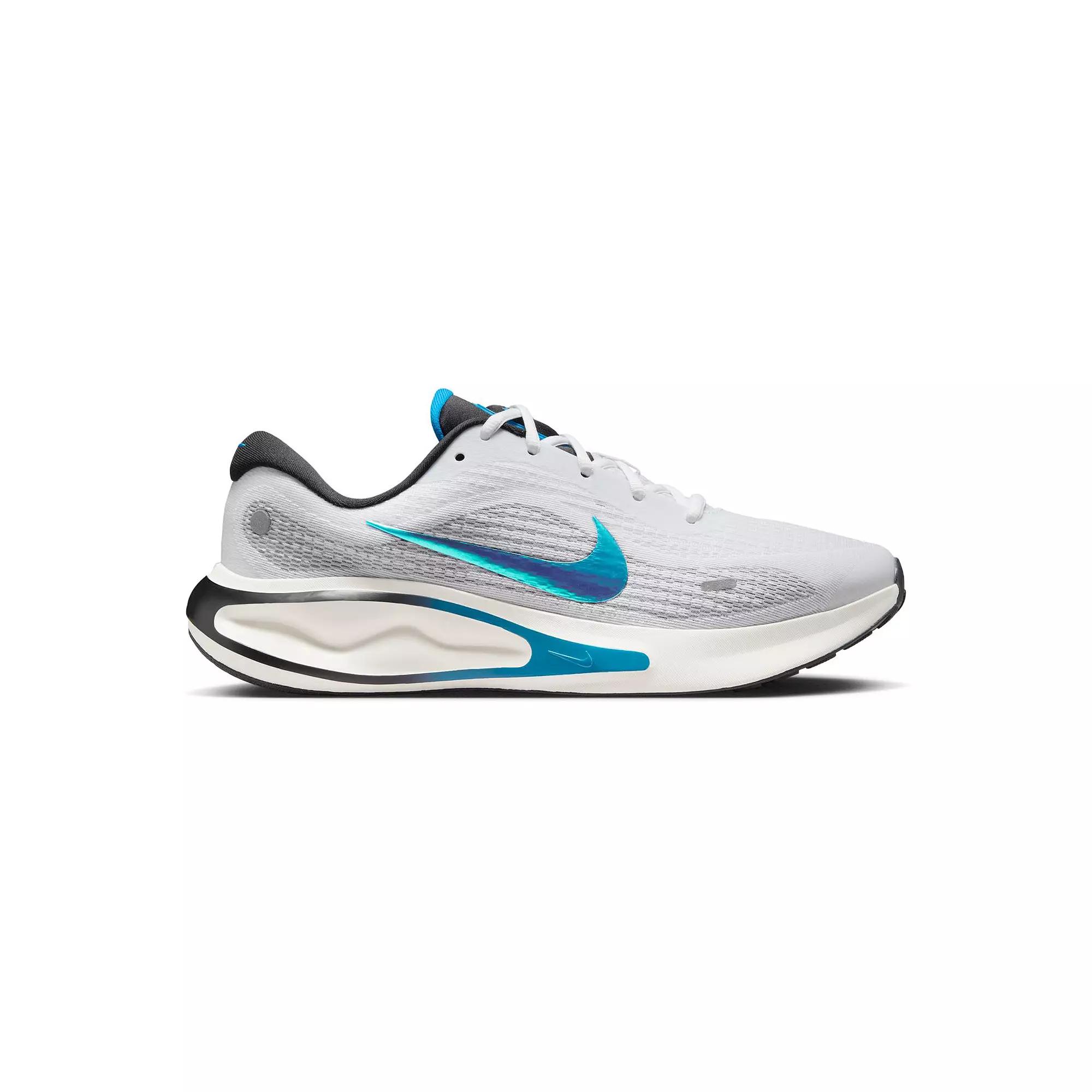 Nike Journey Run Men's Road Running Shoes, Size: 12, White Blue Black Product Image