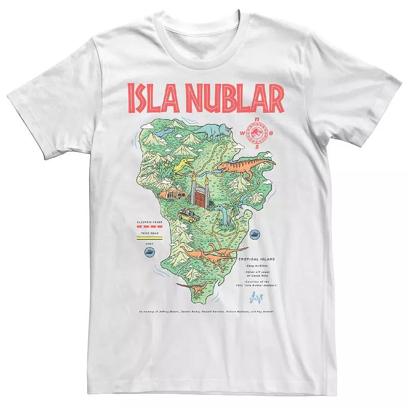 Men's Jurassic Park Island Guide Map Tee,  Product Image