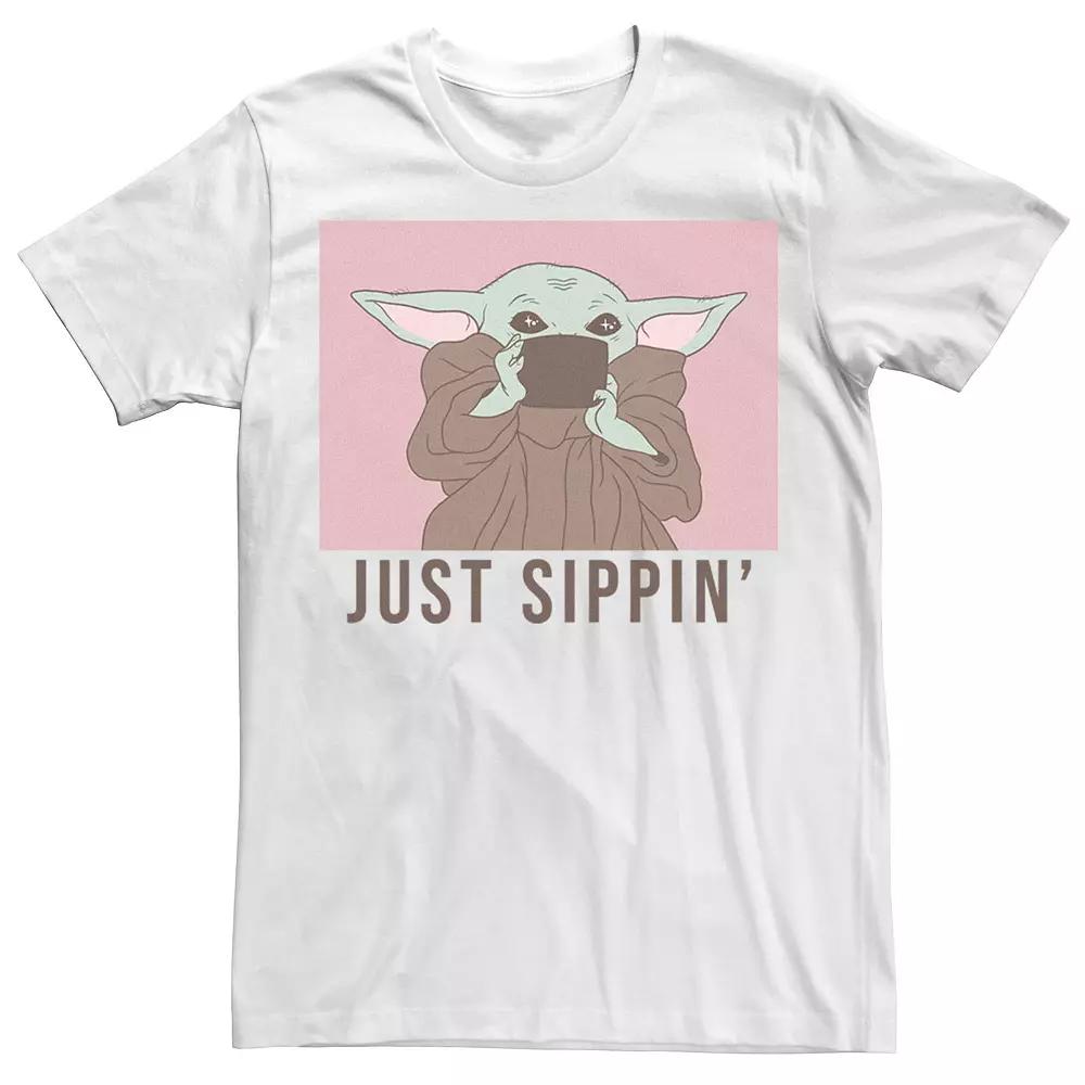 Men's Star Wars The Mandalorian The Child Just Sippin' Tee,  Product Image