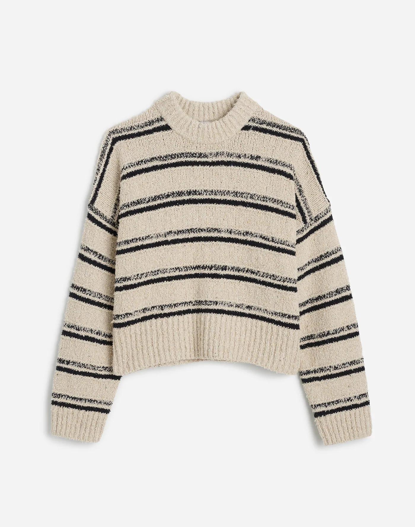 Eyelash-Yarn Crewneck Sweater Product Image