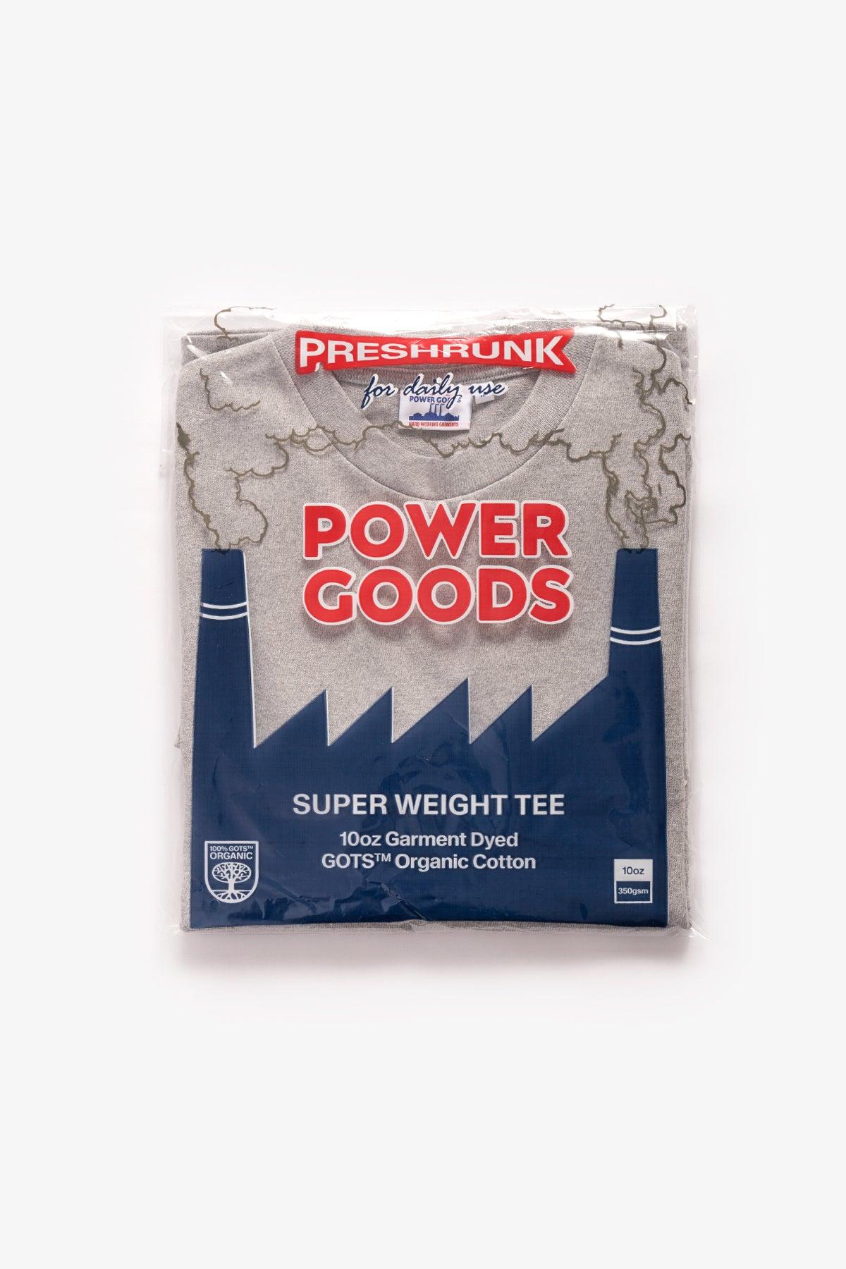 Power Goods - Super Weight T-Shirt - Heather Grey Product Image