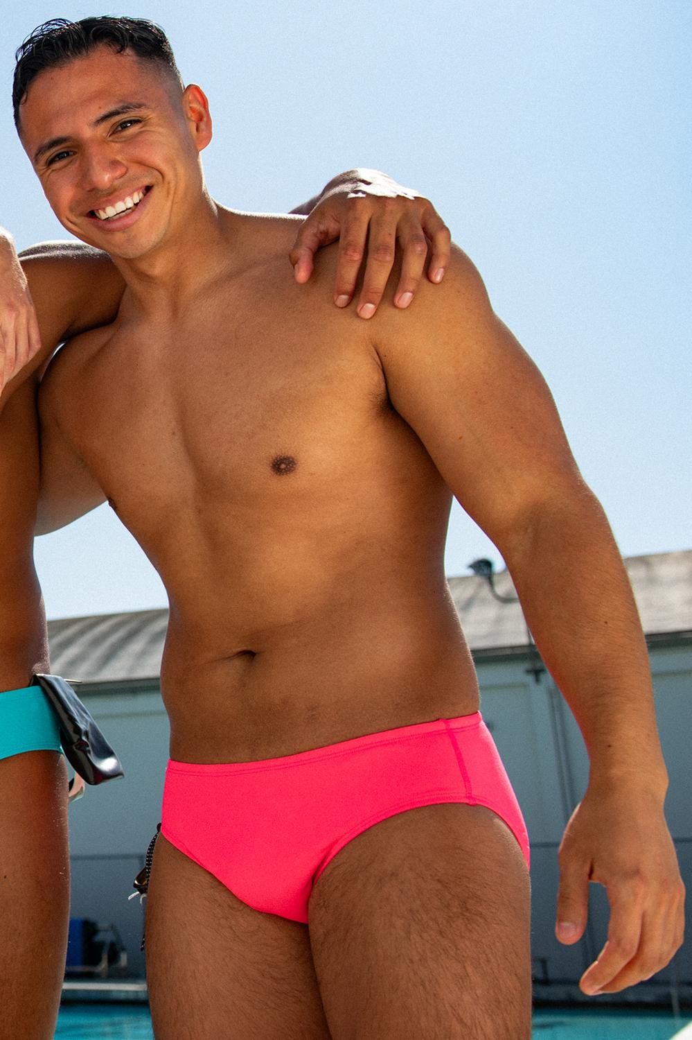 BROLYN Swim Brief - Hot Pink Male Product Image