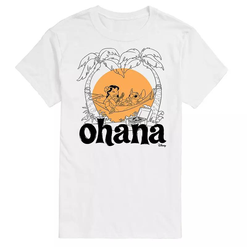 Disney's Lilo & Stitch Big & Tall Ohana Graphic Tee, Men's,  Product Image