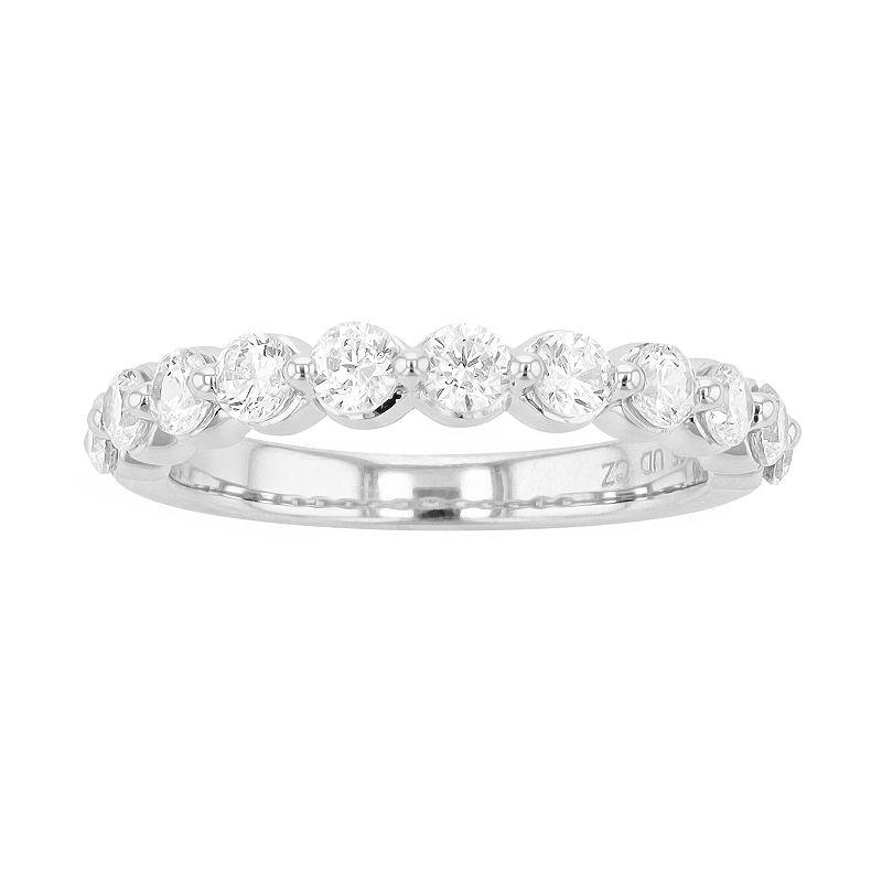 Diamond Brilliance 14K Gold 1 Carat T.W. Lab-Grown Diamond Floating Wedding Band, Women's,  Product Image