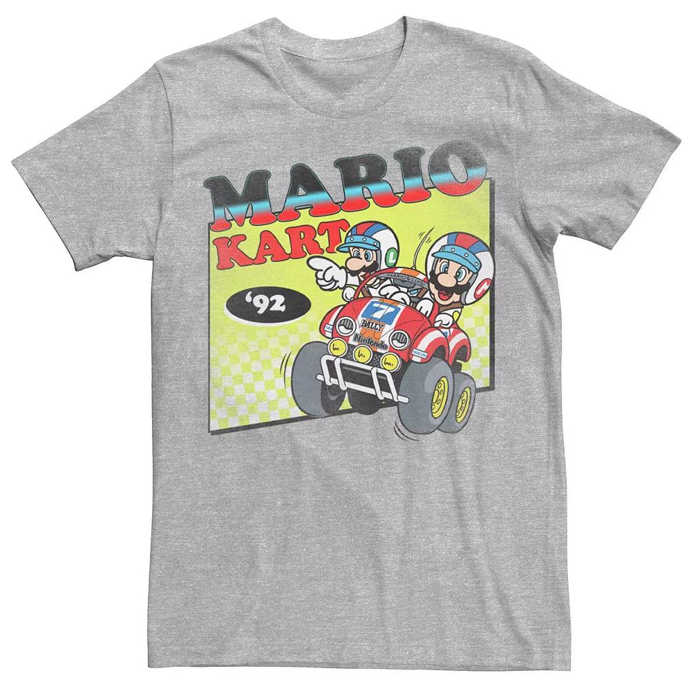 Men's Mario Kart Karting Retro Boxed Up Logo Tee,  Product Image