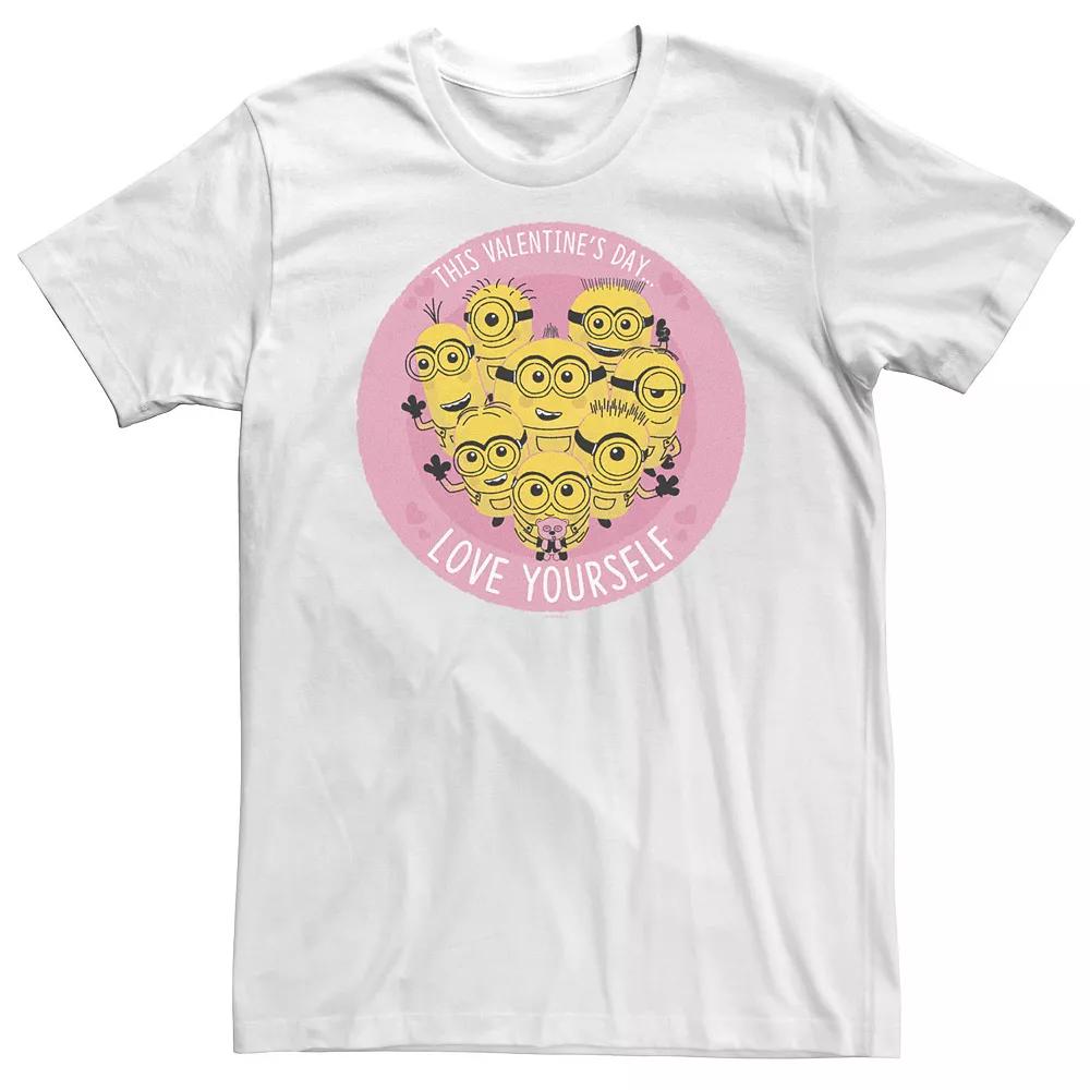 Big & Tall Despicable Me Minions This Valentine's Day Love Yourself Tee, Men's,  Product Image