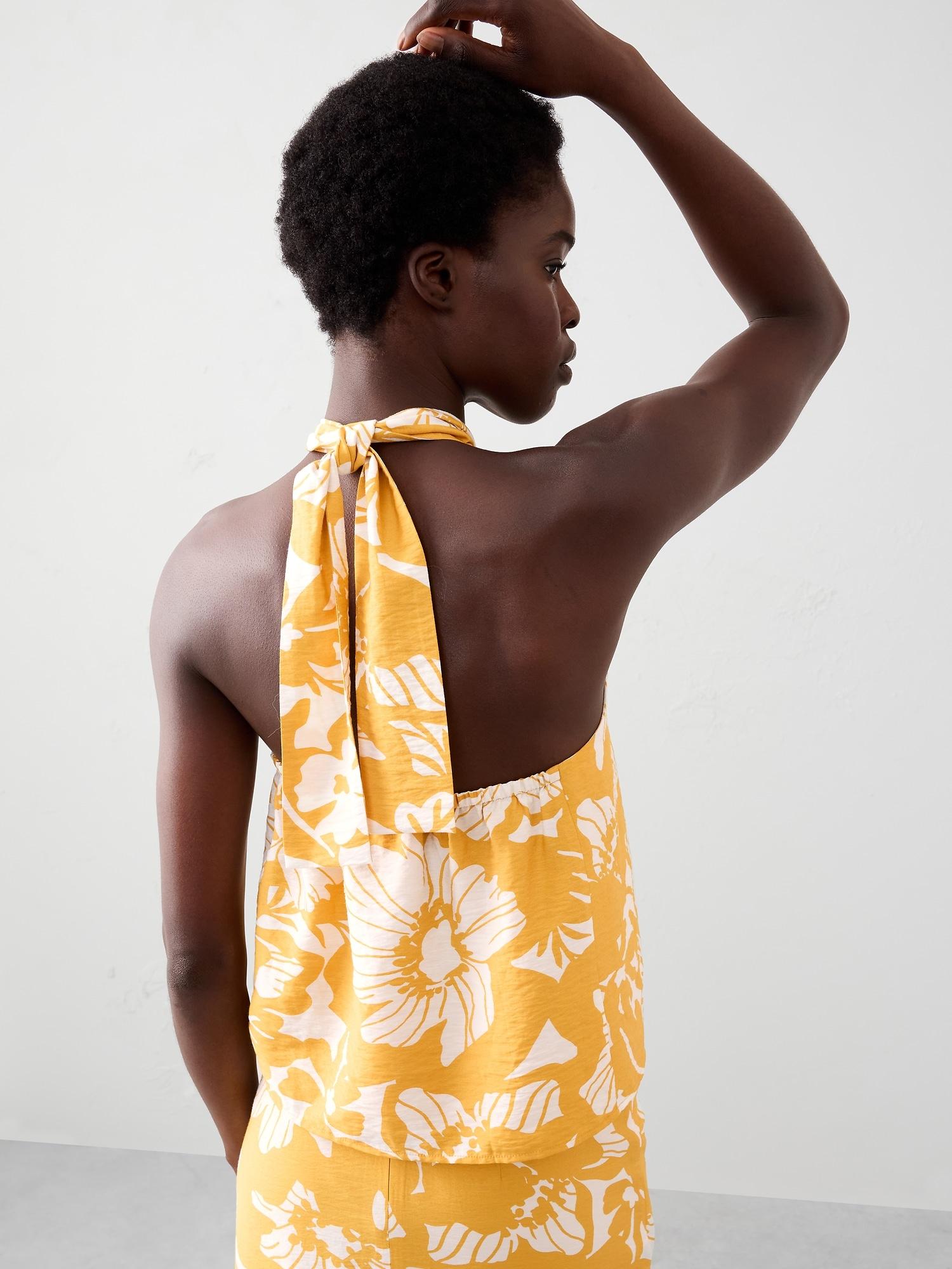 Knot-Front Halter Top Product Image