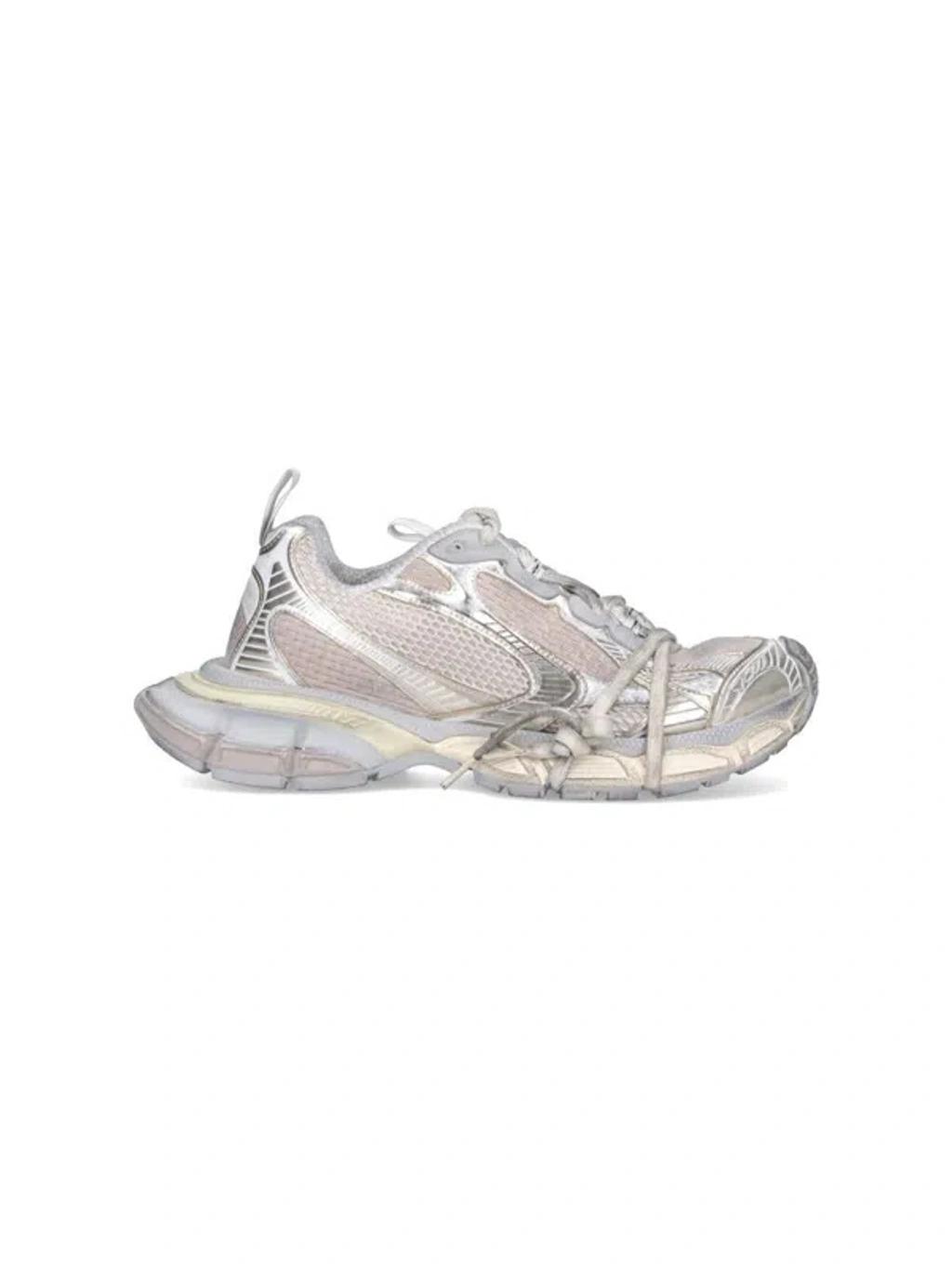 BALENCIAGA Mens Cream Comb 3xl Logo-embossed Mesh Low-top Trainers Product Image