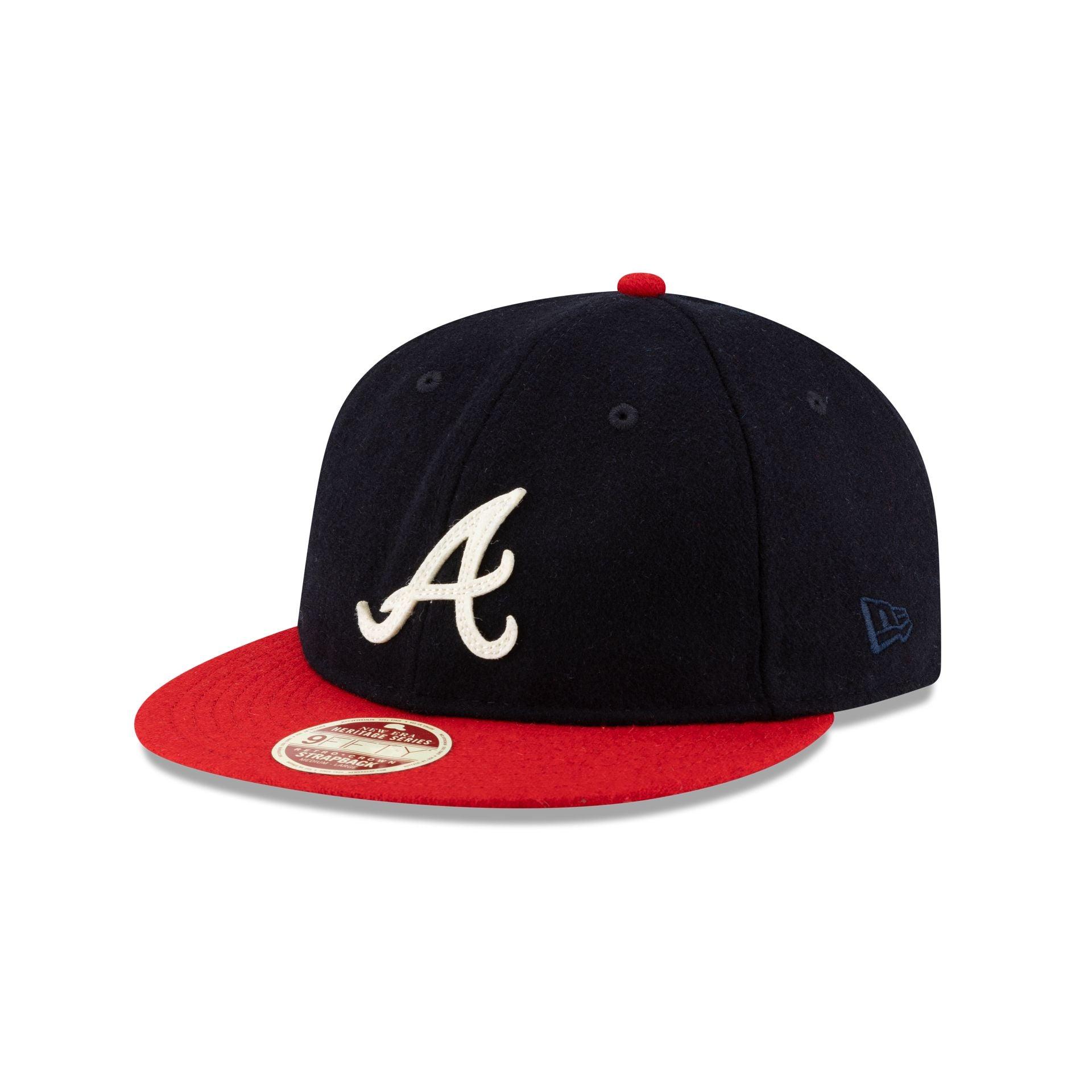 Atlanta Braves Heritage Series Retro Crown 9FIFTY Strapback Hat Male Product Image