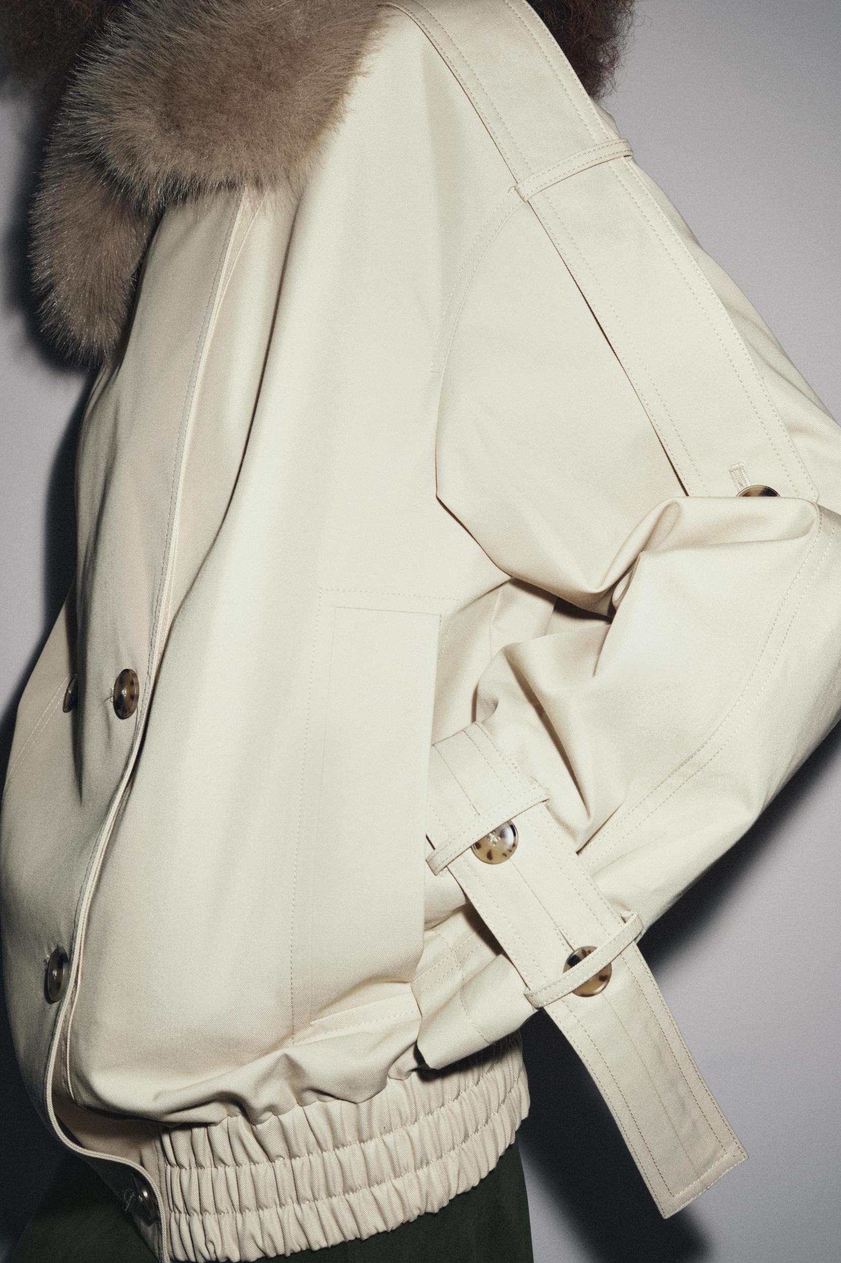 ZW COLLECTION WATER REPELLENT SHORT TRENCH COAT Product Image