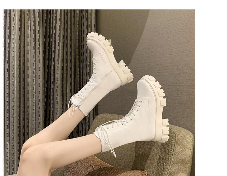 Lace Up Platform Boots Product Image