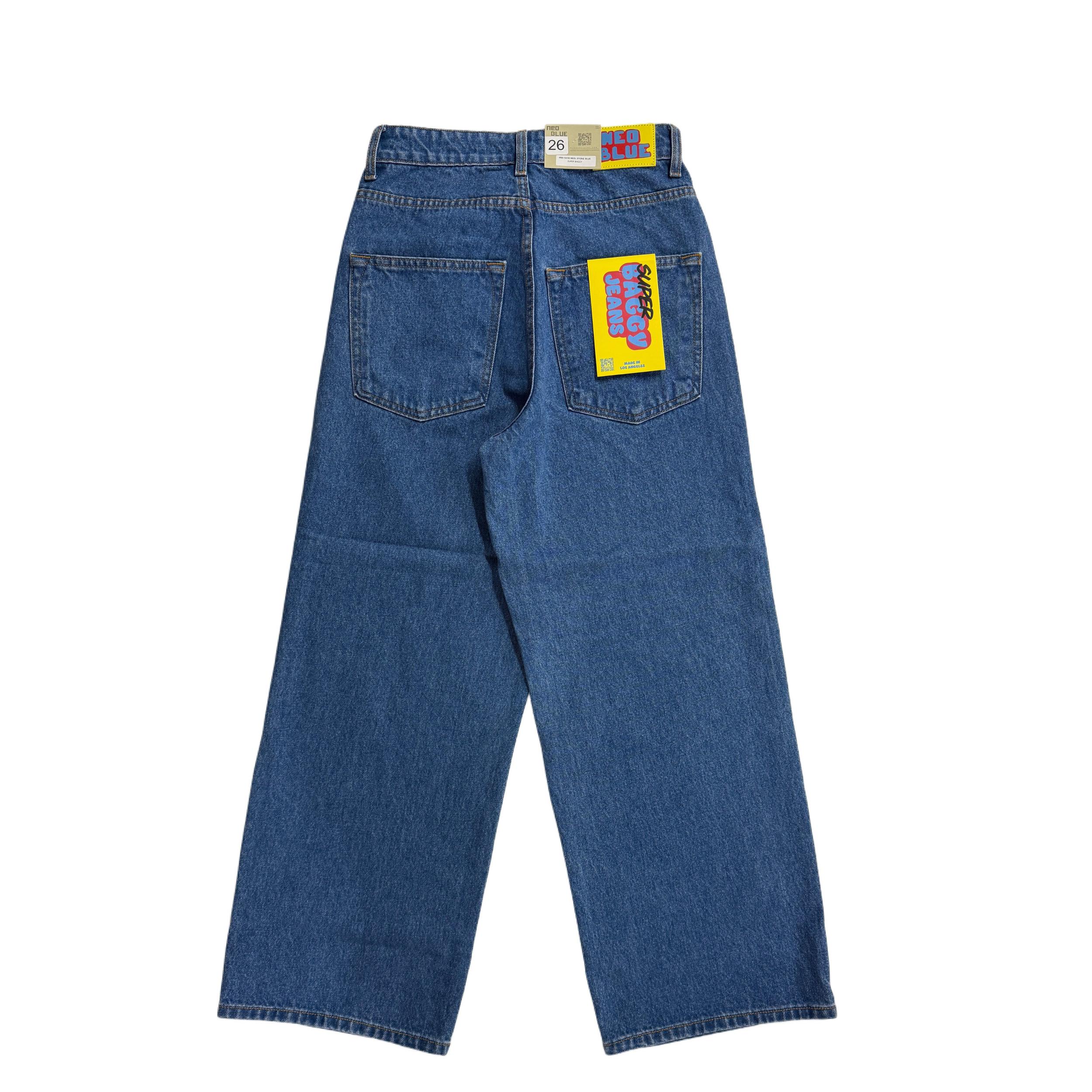 Neo Blue SUPER Baggy Jeans Male Product Image
