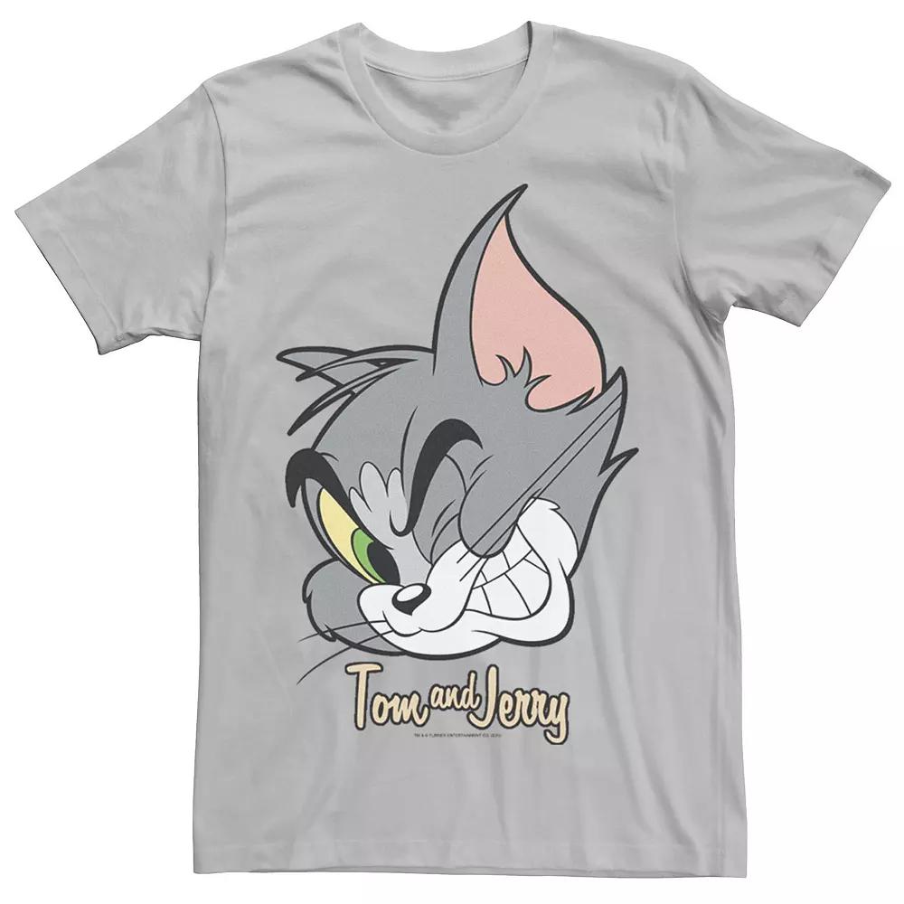 Mens Tom And Jerry Tom Cat Big Face Tee, Men's,  Product Image
