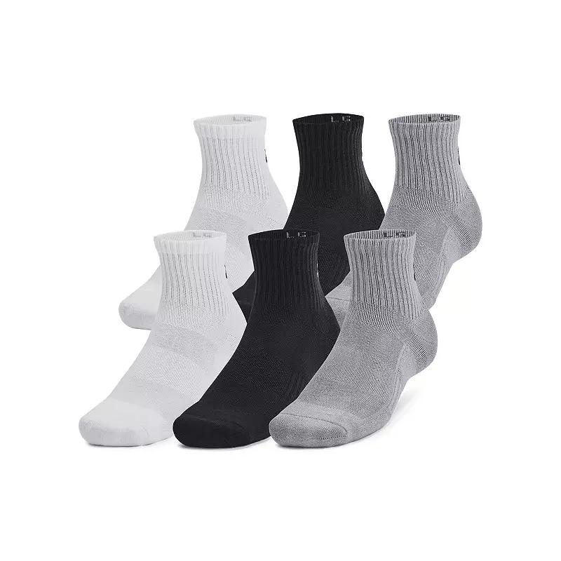 Under Armour 6-Pack Training Cotton Quarter Socks, Women's,  Product Image
