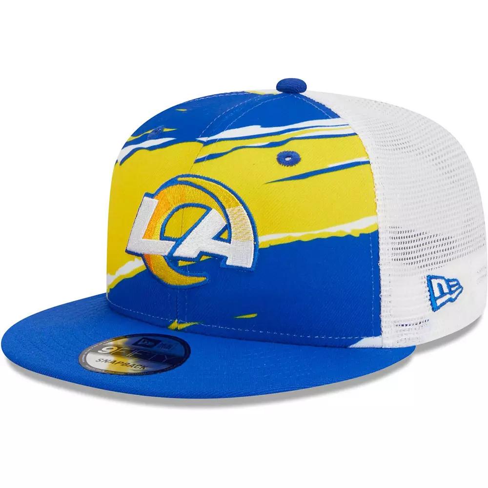 Men's New Era Royal Los Angeles Rams  Tear Trucker 9FIFTY Snapback Hat, Blue Product Image