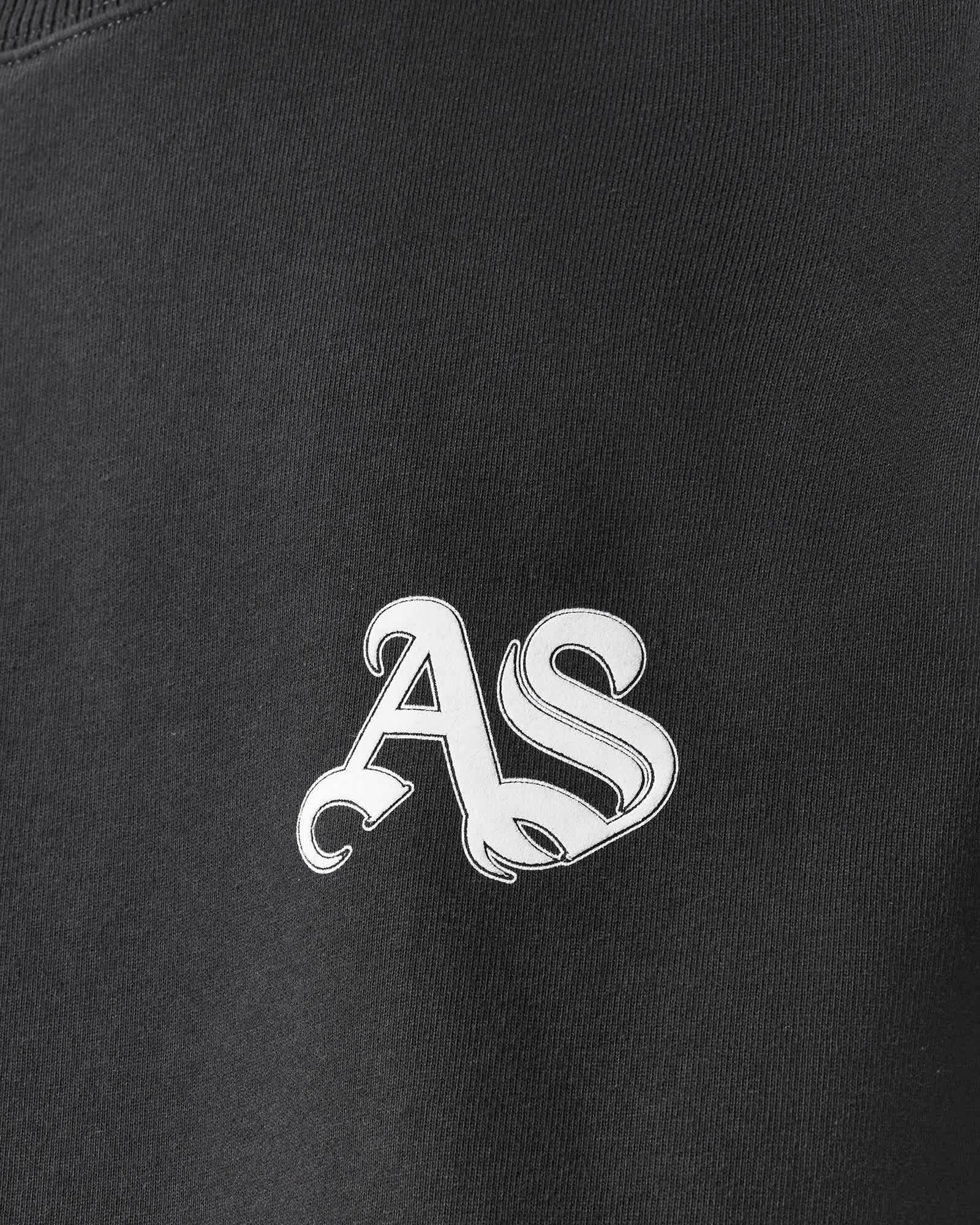 Icon Boxy Crew Neck Sweatshirt Washed Black | ALLSAINTS US Product Image