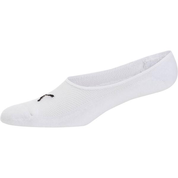 PUMA Men's Liner Socks (3 Pairs) in White/Black Product Image