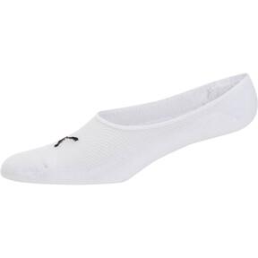 PUMA Men's Liner Socks (3 Pairs) in White/Black Product Image