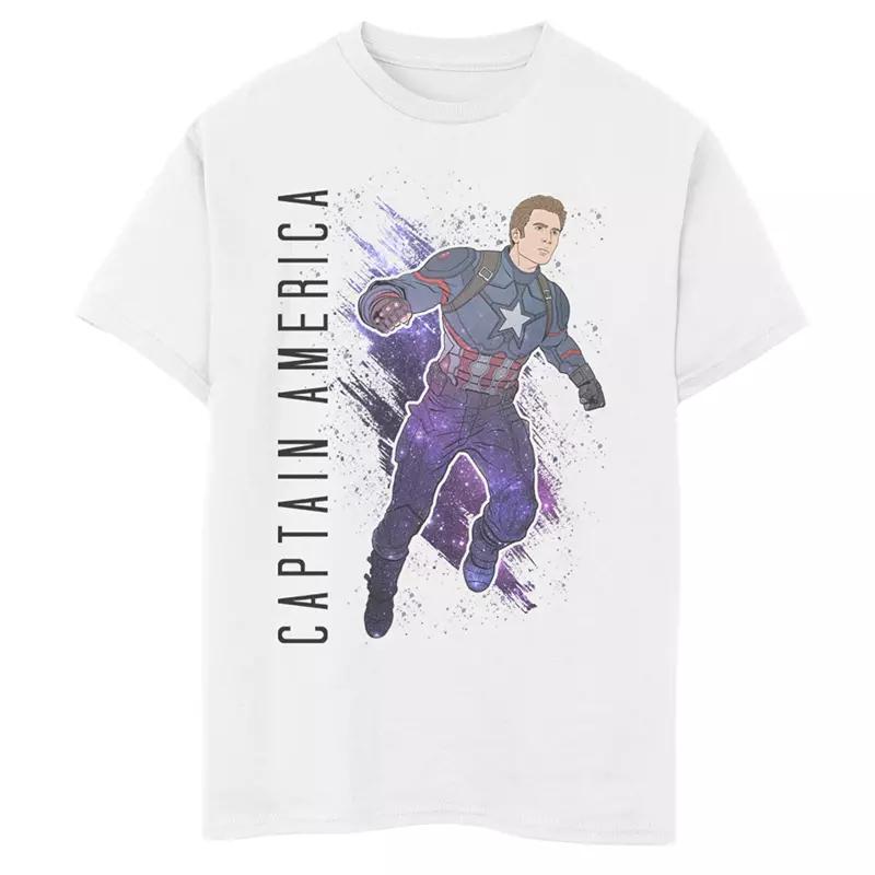 Boys 6-20 Marvel Avengers Endgame Captain America Galaxy Painted Graphic Tee, Boy's,  Product Image