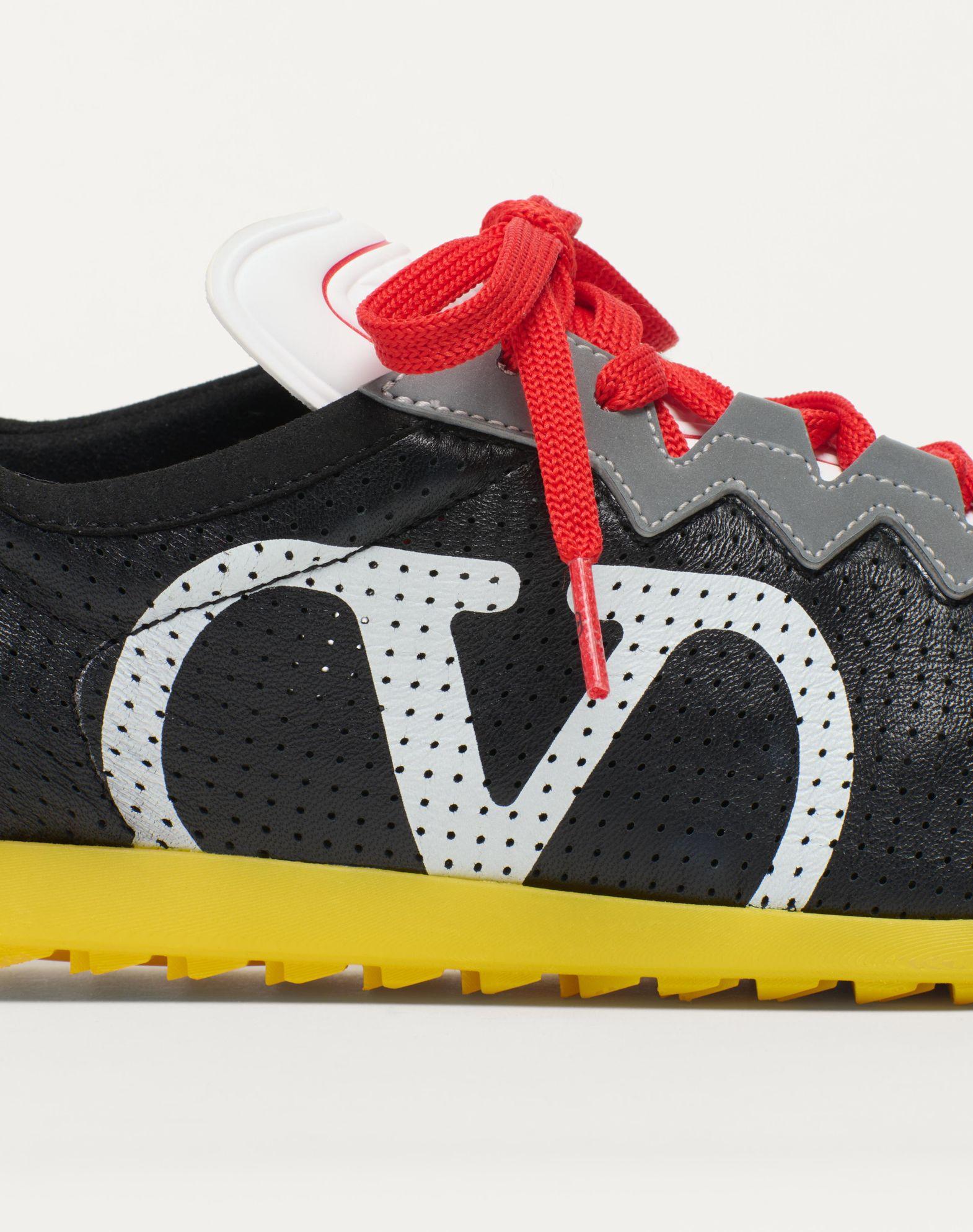 Chromathon Sneaker In Perforated Nappa Product Image