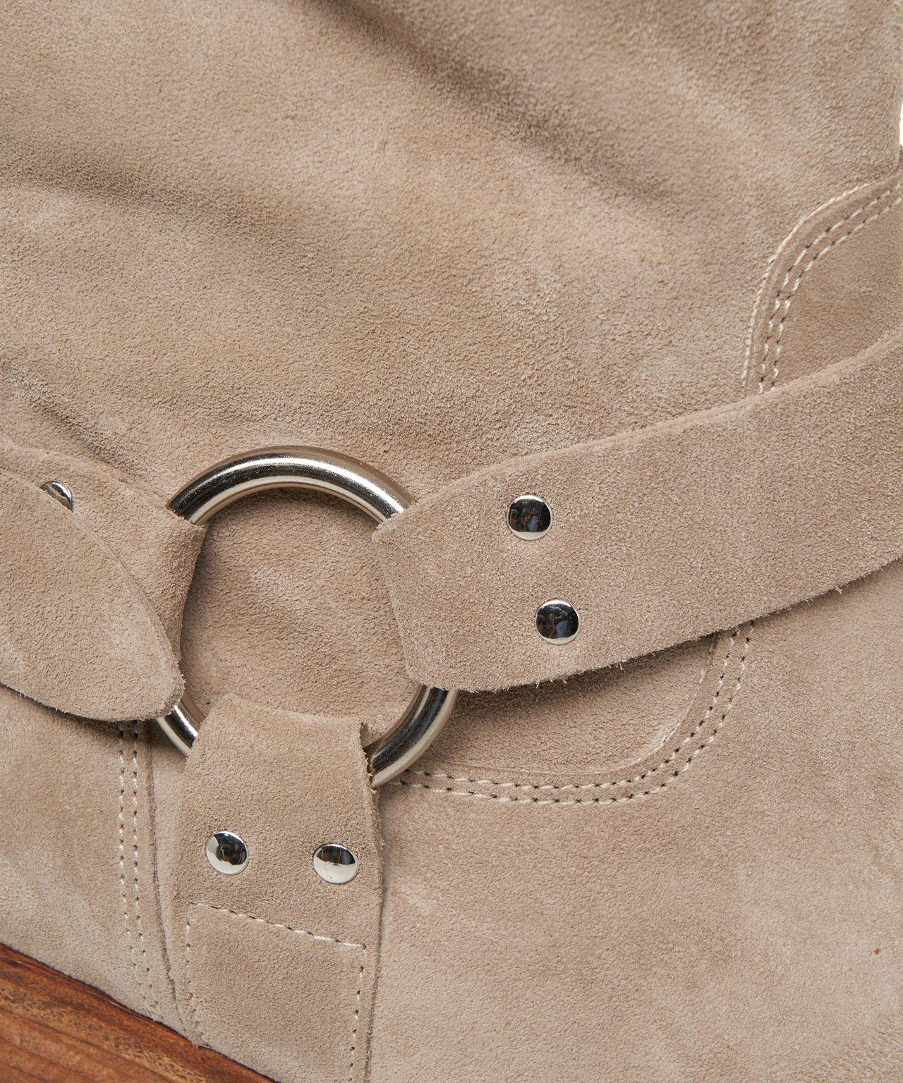 Suede biker boots Product Image