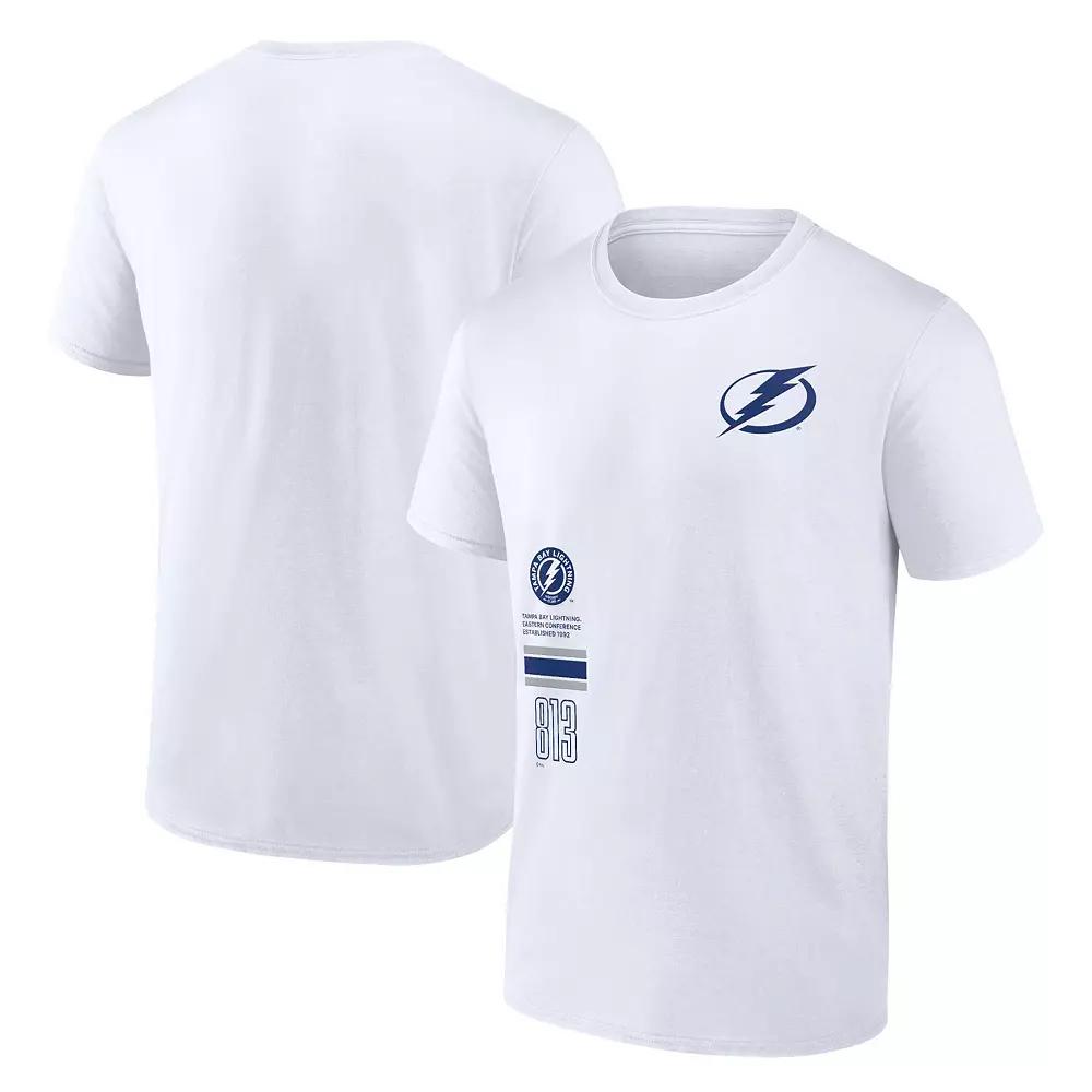 Men's Fanatics Branded White Tampa Bay Lightning Represent T-Shirt,  Product Image