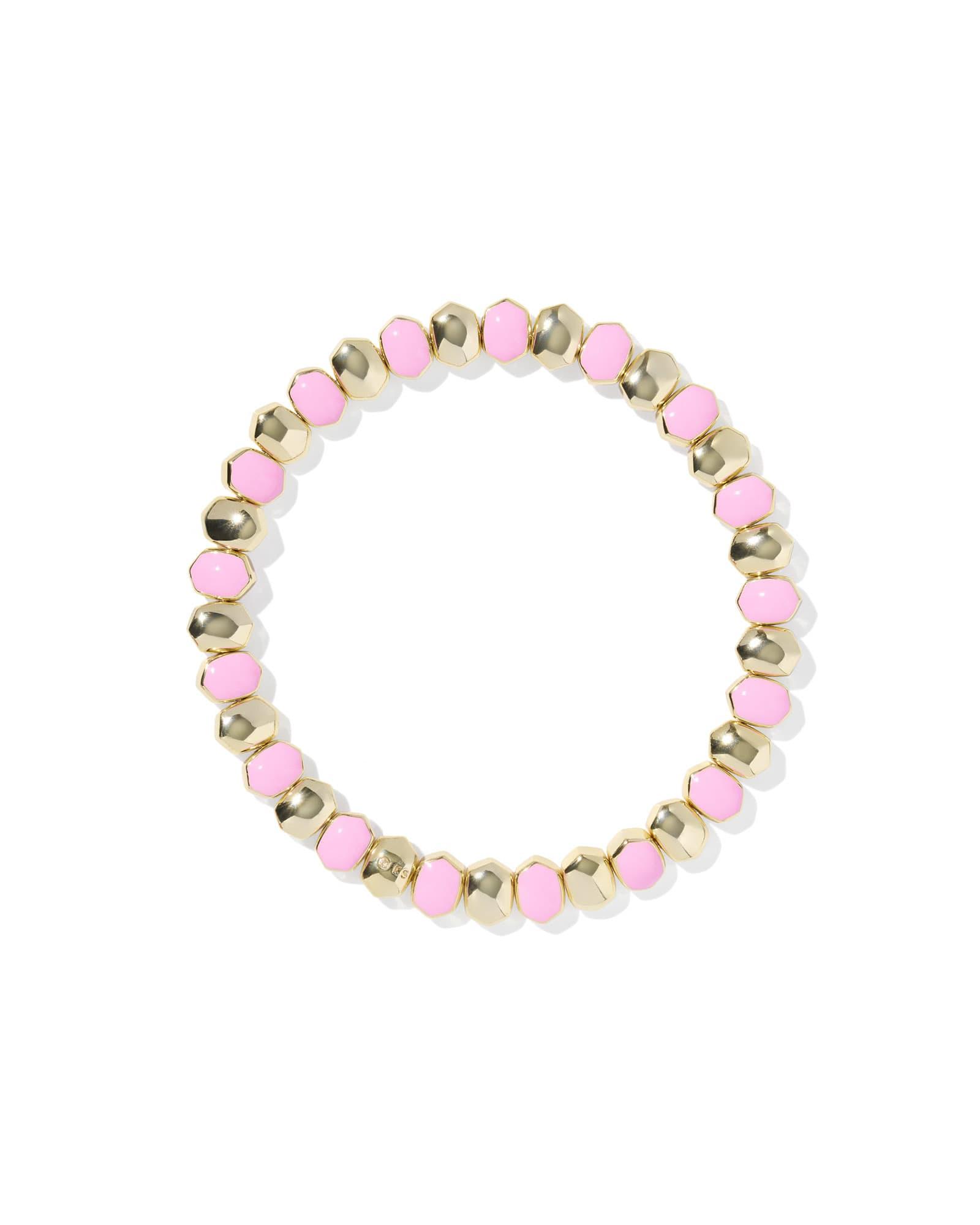 Daphne Enamel Gold Stretch Bracelet Product Image