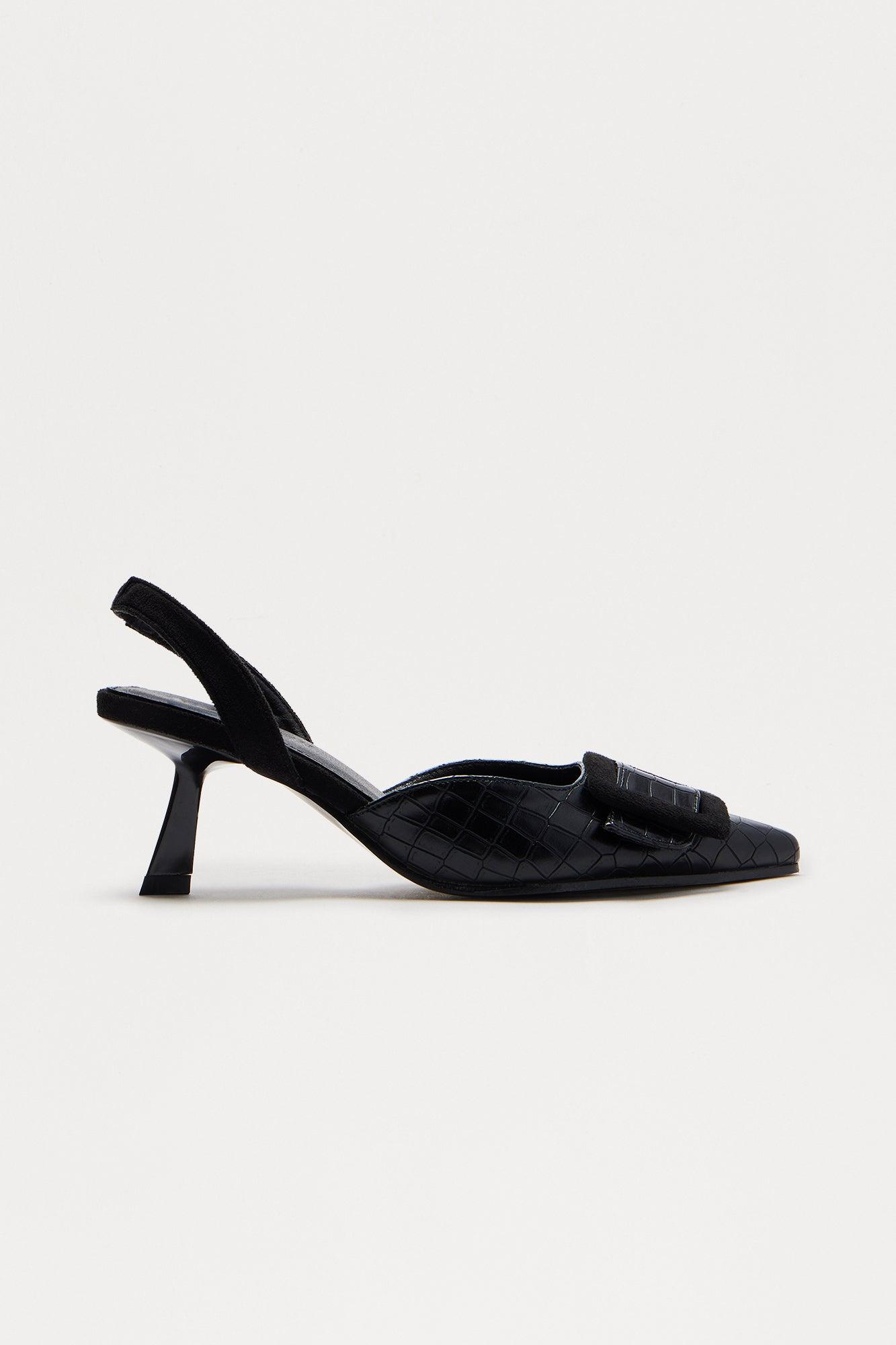 Vault Buckle Pumps - Black Product Image