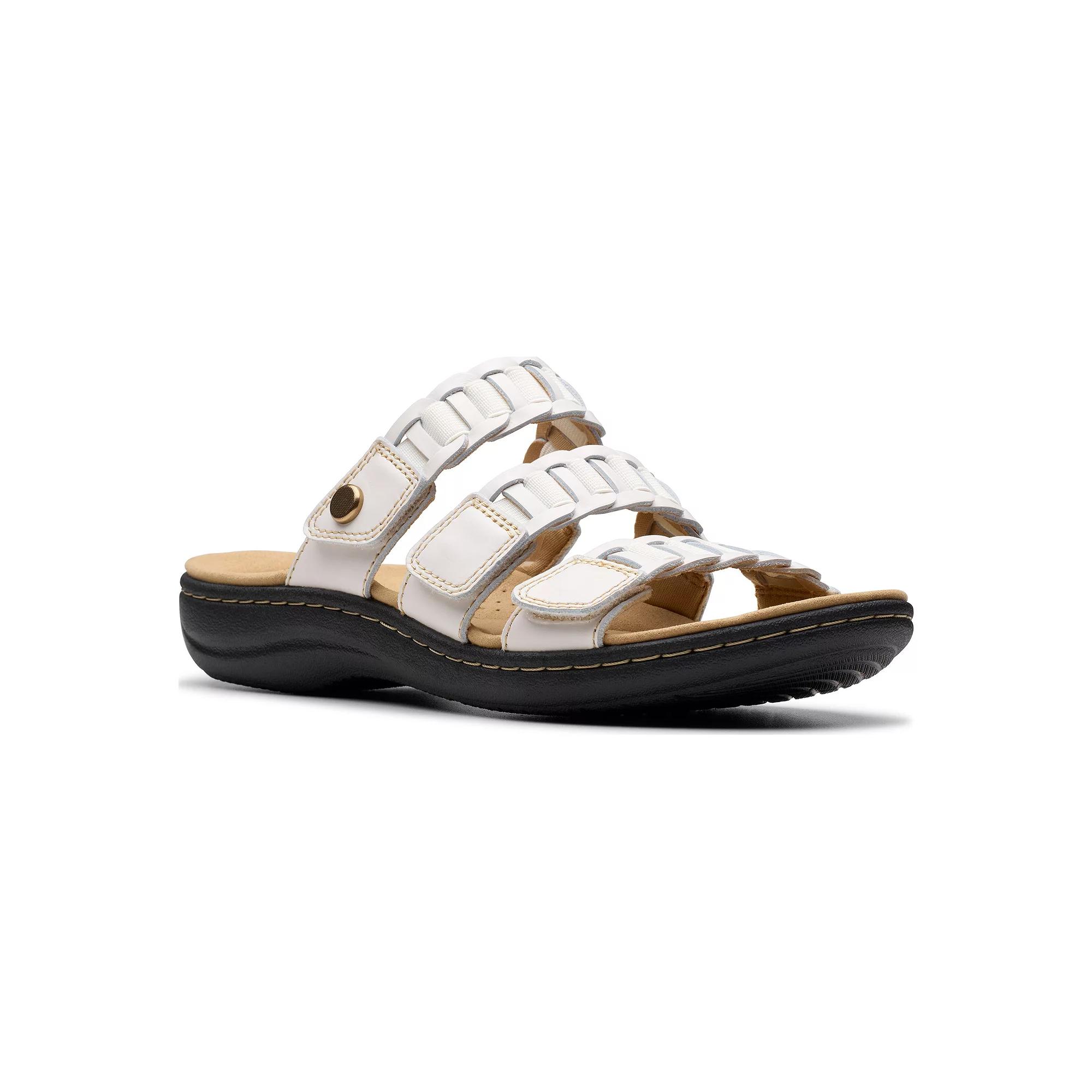 Clarks® Laurieann Hope Women's Leather Slide Sandals,  Product Image
