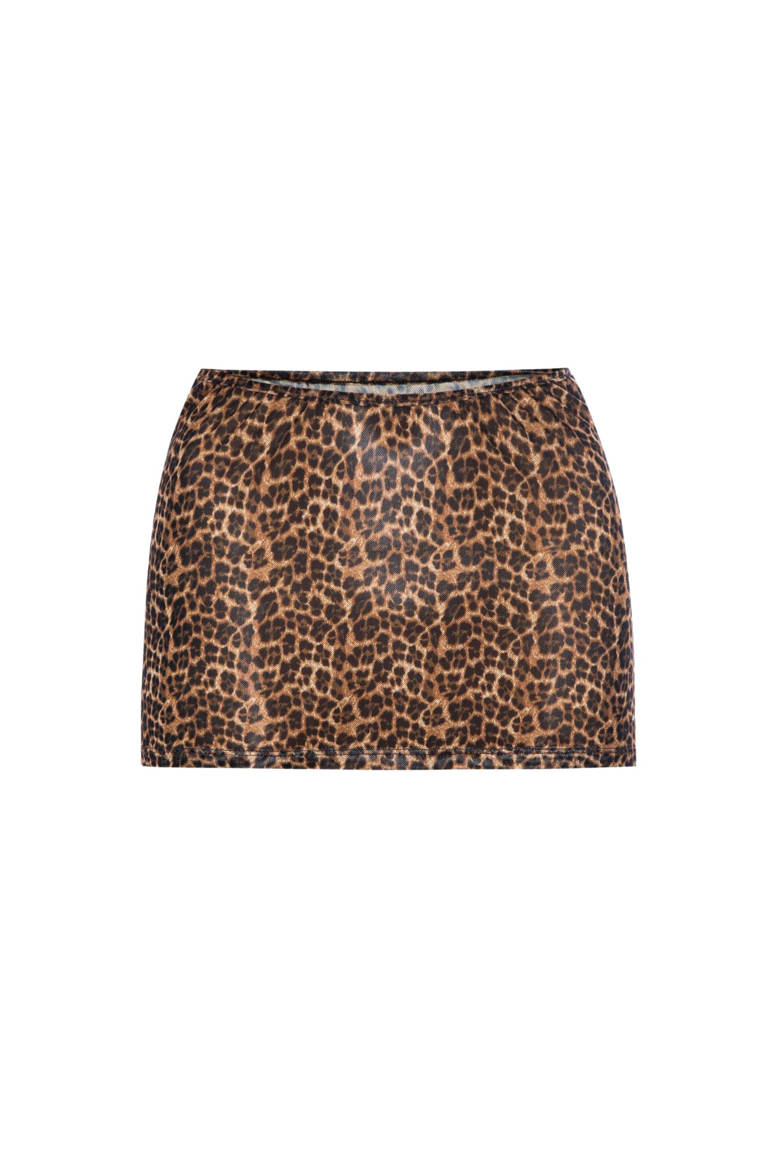 ELEKTRA SKIRT - LEOPARD Product Image