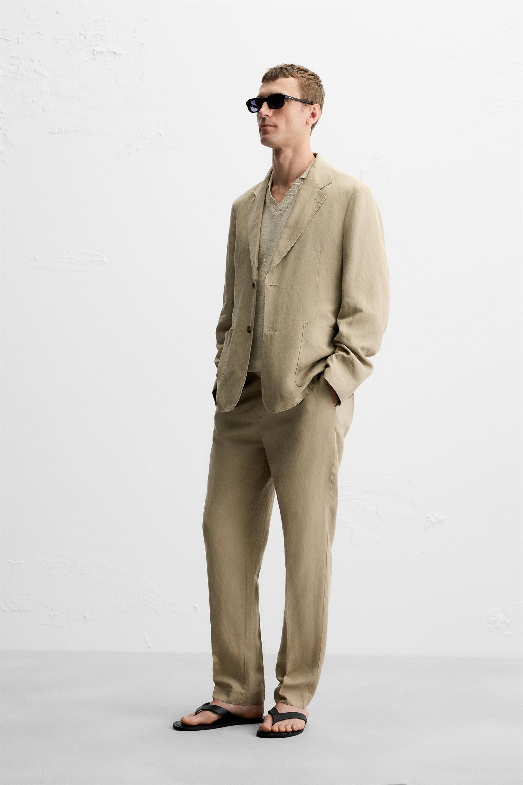 WASHED SUIT BLAZER Product Image