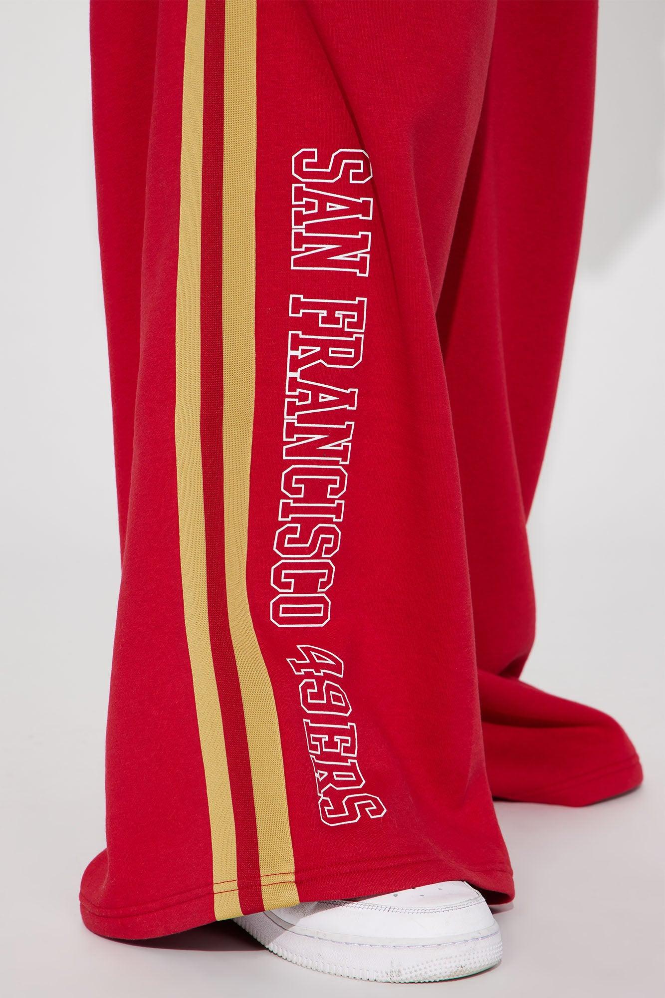 49ers Second Half Come-Back Wide Leg Pant - Red Female Product Image