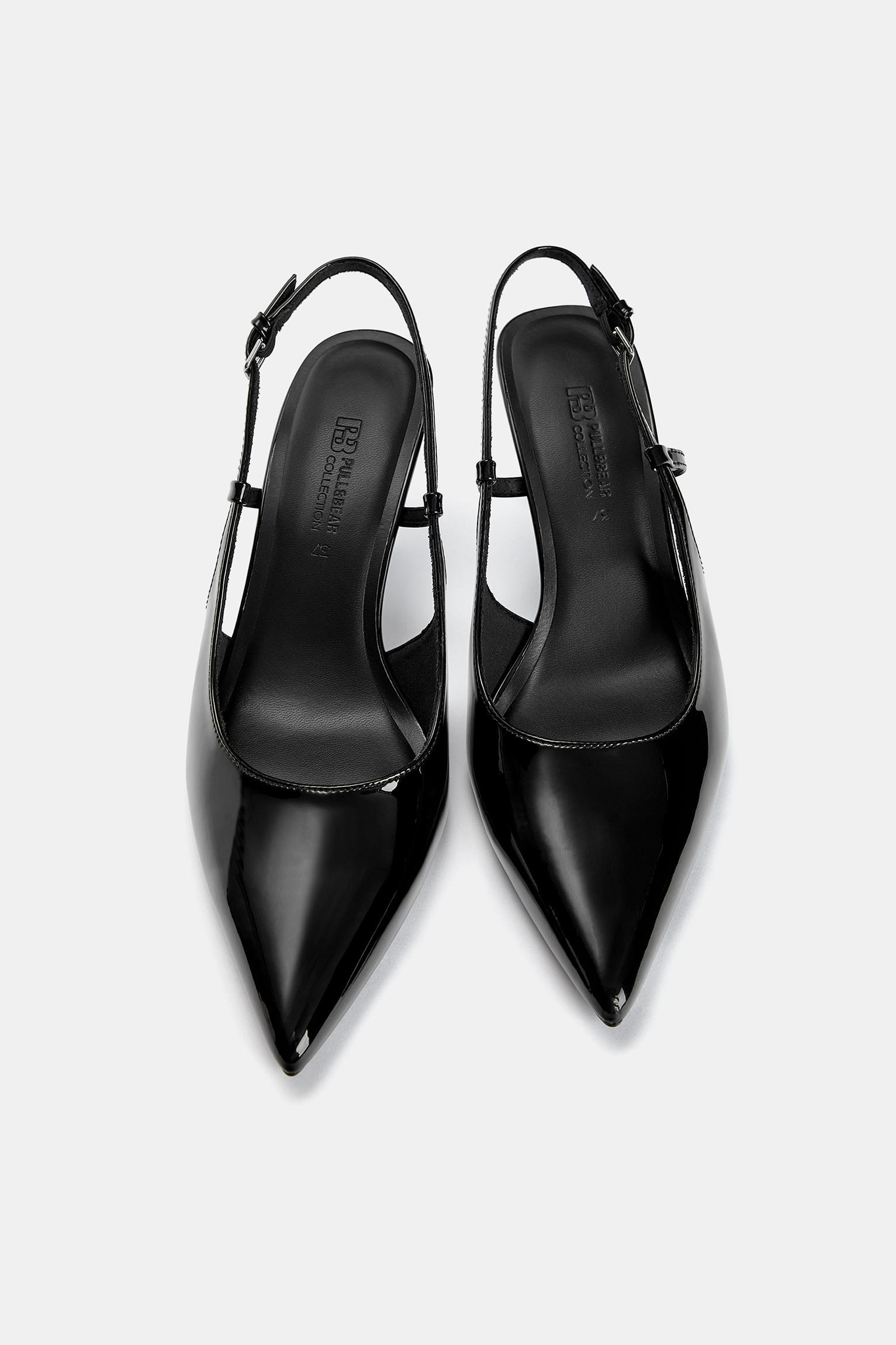 Faux patent leather high-heel shoes Product Image