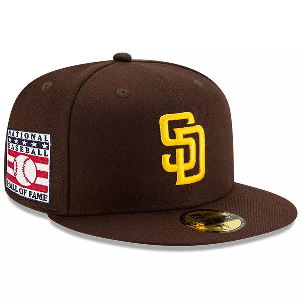 Men's New Era Brown San Diego Padres National Baseball Hall of Fame 59FIFTY Fitted Hat,  Product Image