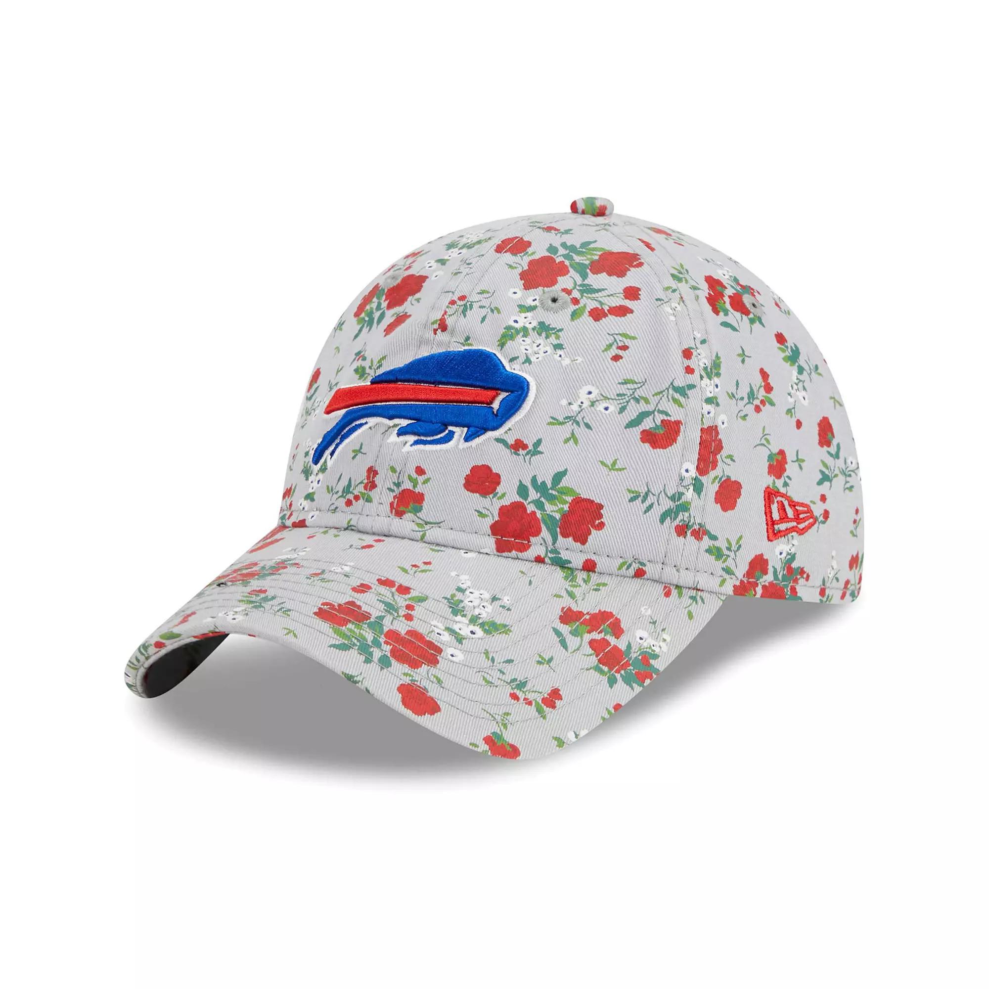 Women's New Era Gray Buffalo Bills Bouquet 9TWENTY Adjustable Hat, Grey Product Image