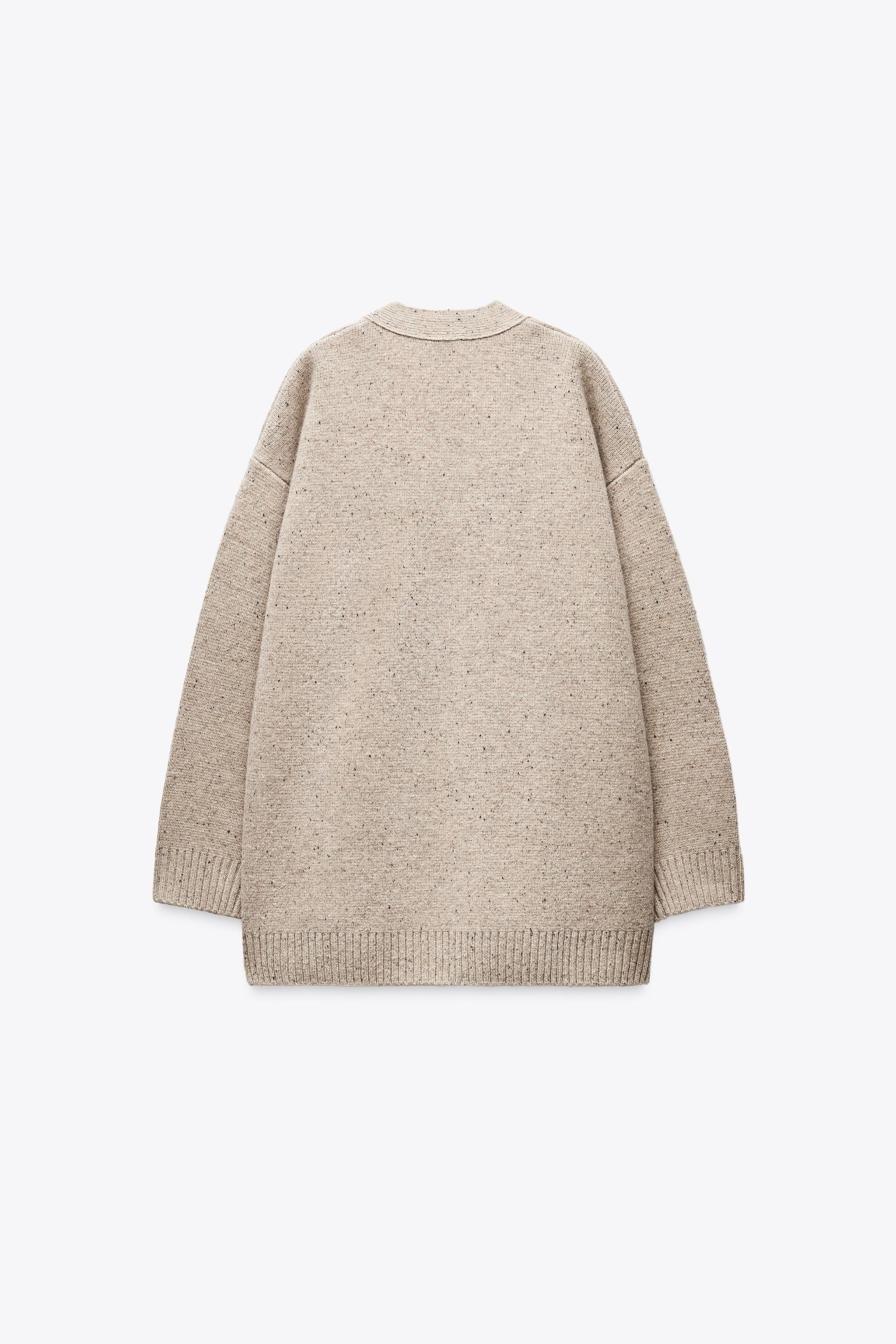 OVERSIZED 100% WOOL CARDIGAN Product Image
