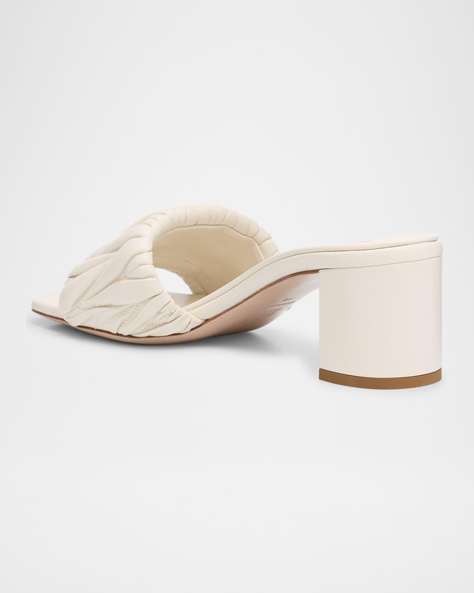 Quilted Leather Mule Sandals Product Image