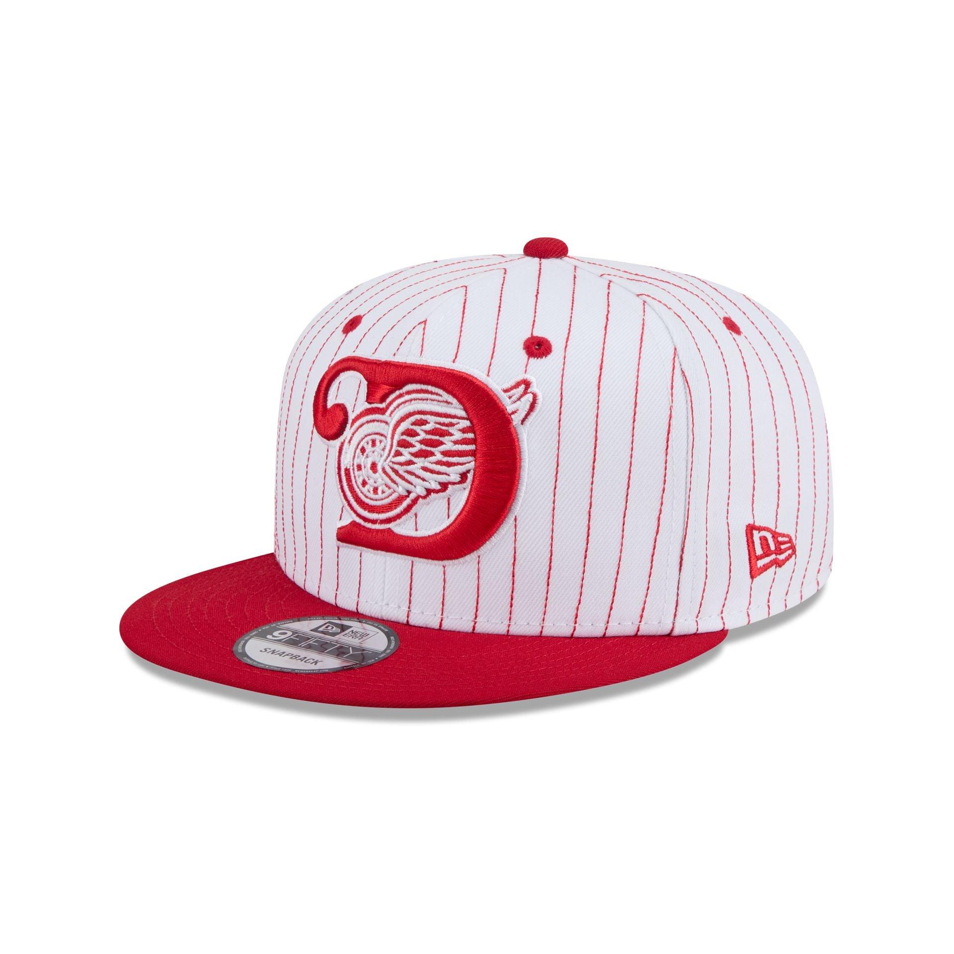 Detroit Red Wings Deceptor Pinstripe 9FIFTY Snapback Hat Male Product Image