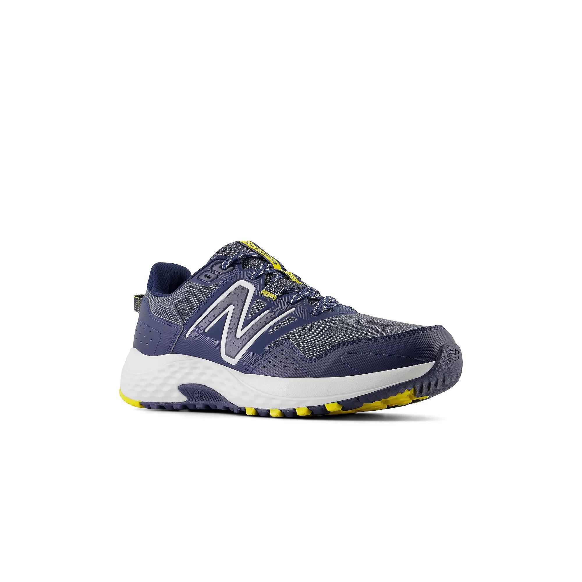 New Balance 410 v8 Men's Sneakers, Size: 9 4E, Navy Artic Yellow Product Image