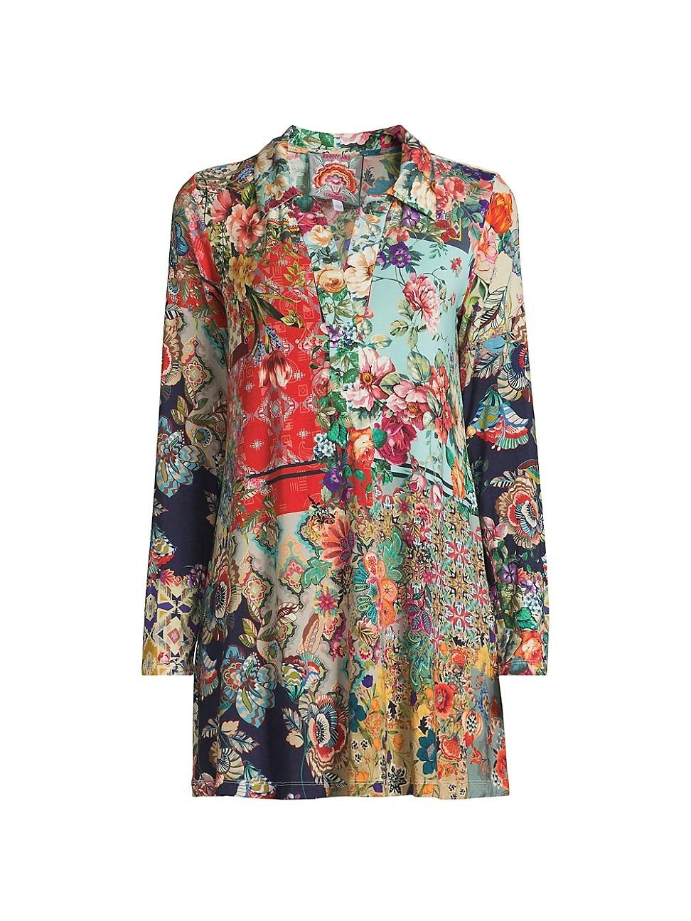 Womens Janie Favorite Floral Swing Tunic Product Image